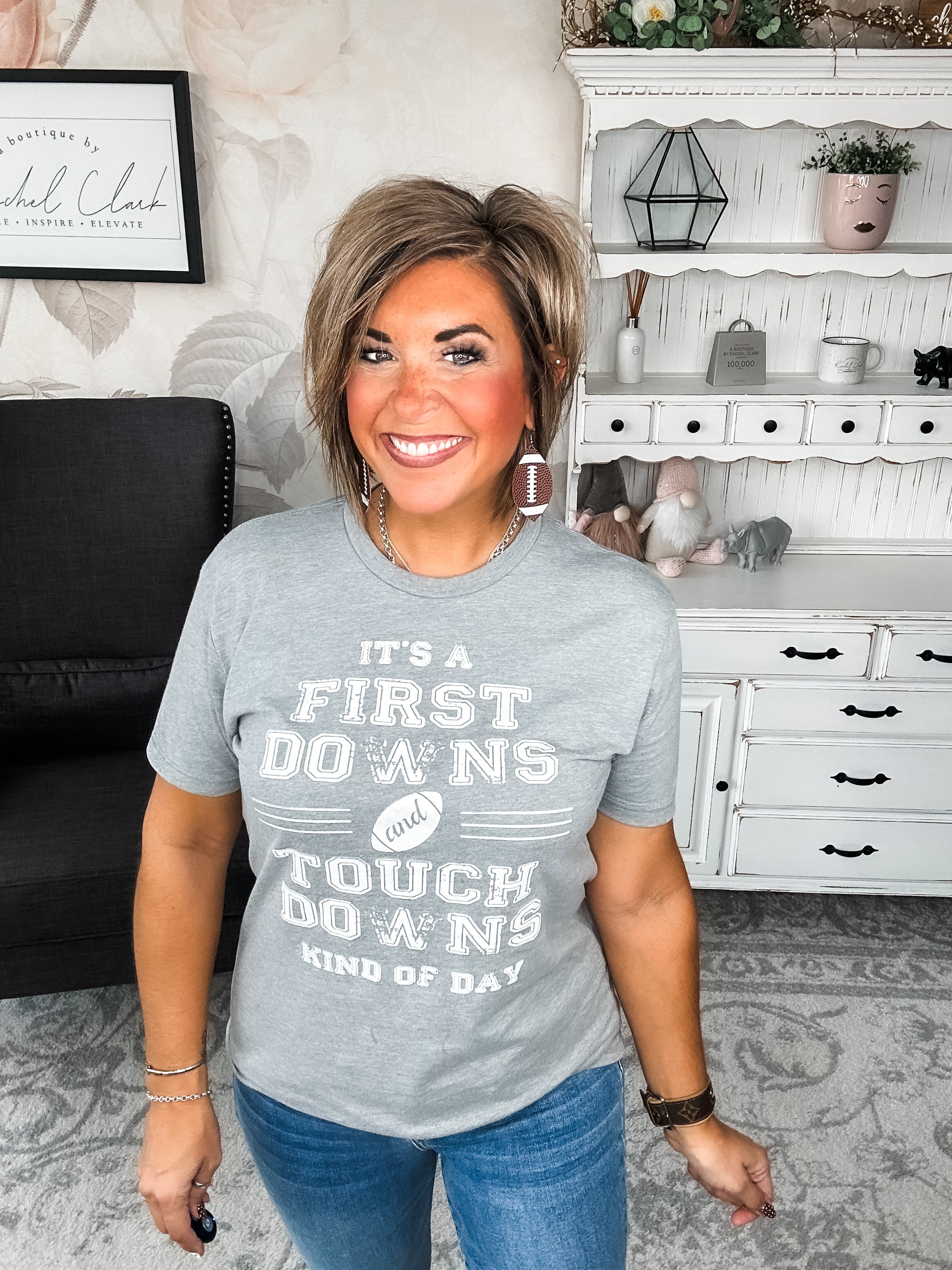 First Downs and Touchdowns Graphic Tee