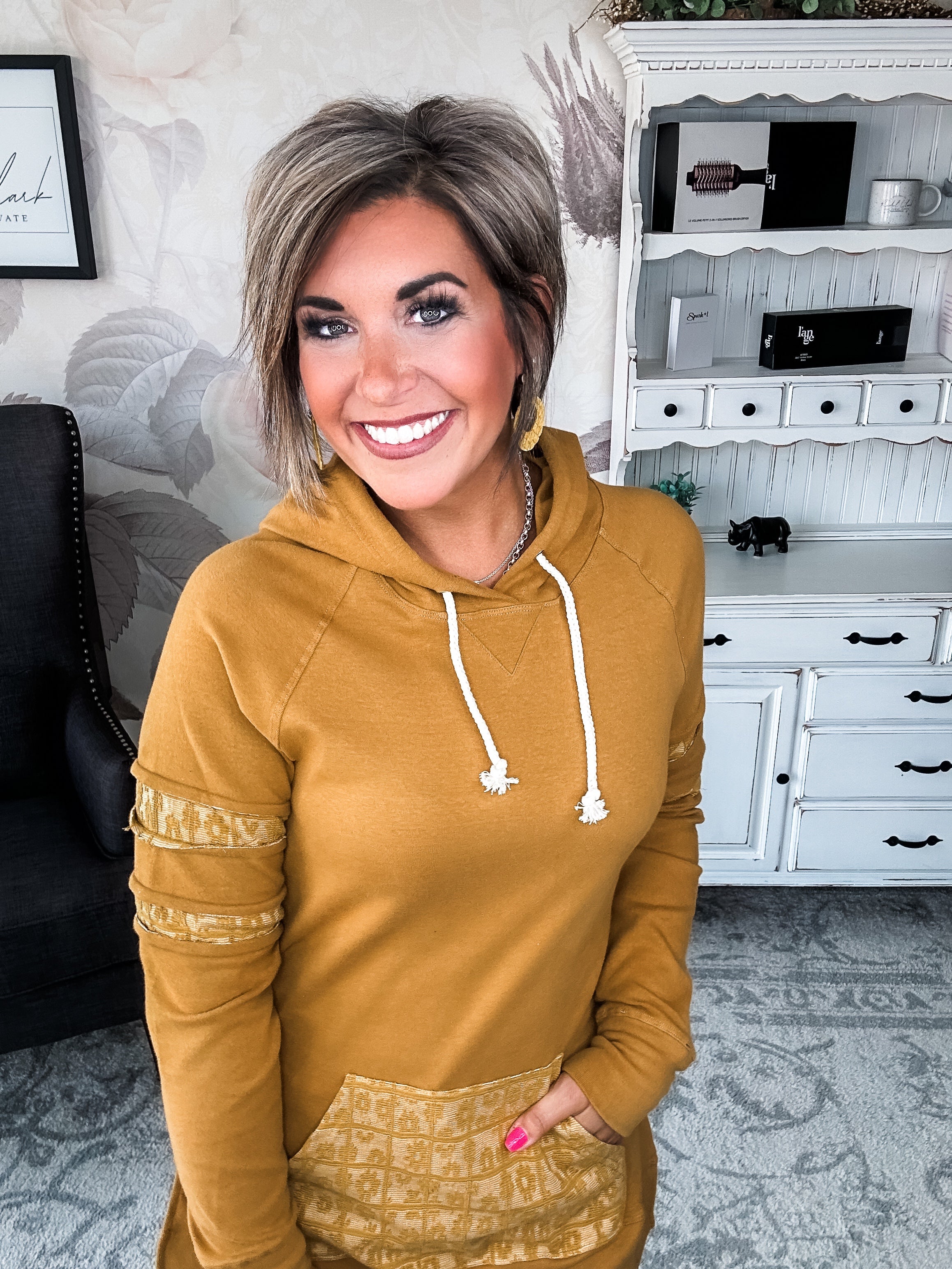 Ampersand Avenue SideSlit Hoodie - Made For You