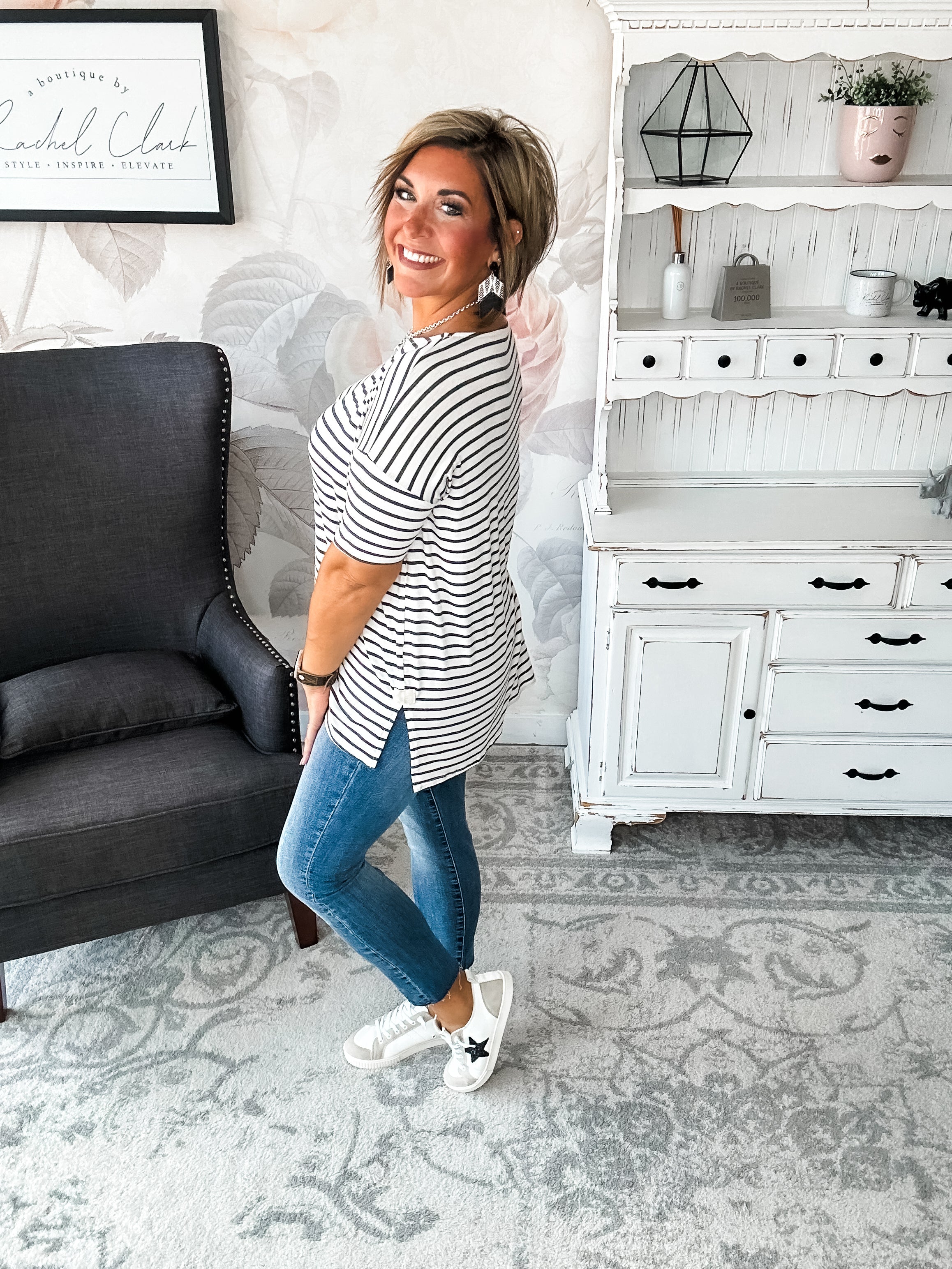 Call Me Back Tunic Top