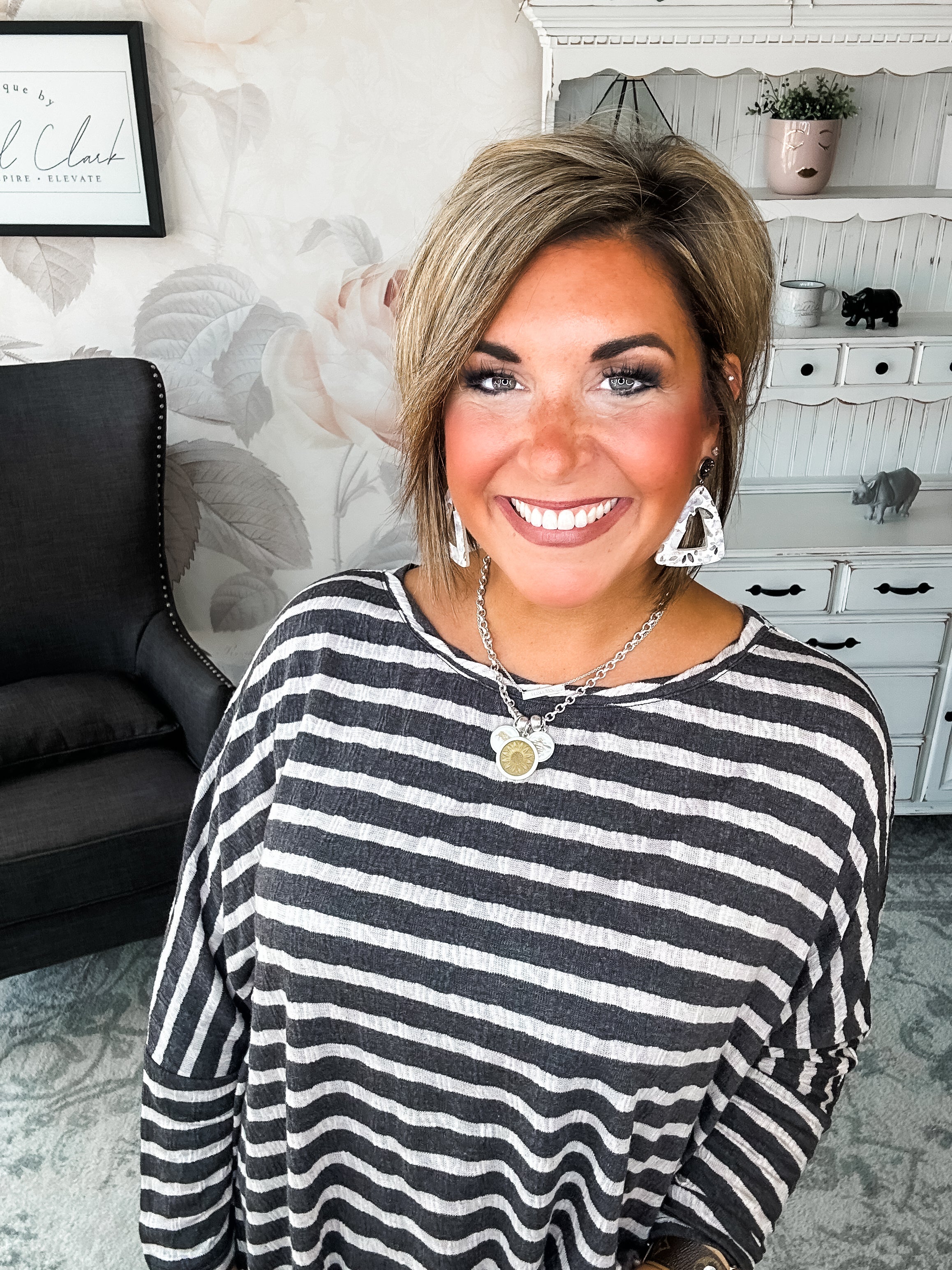 See My Whole Life Boxy Top - Grey