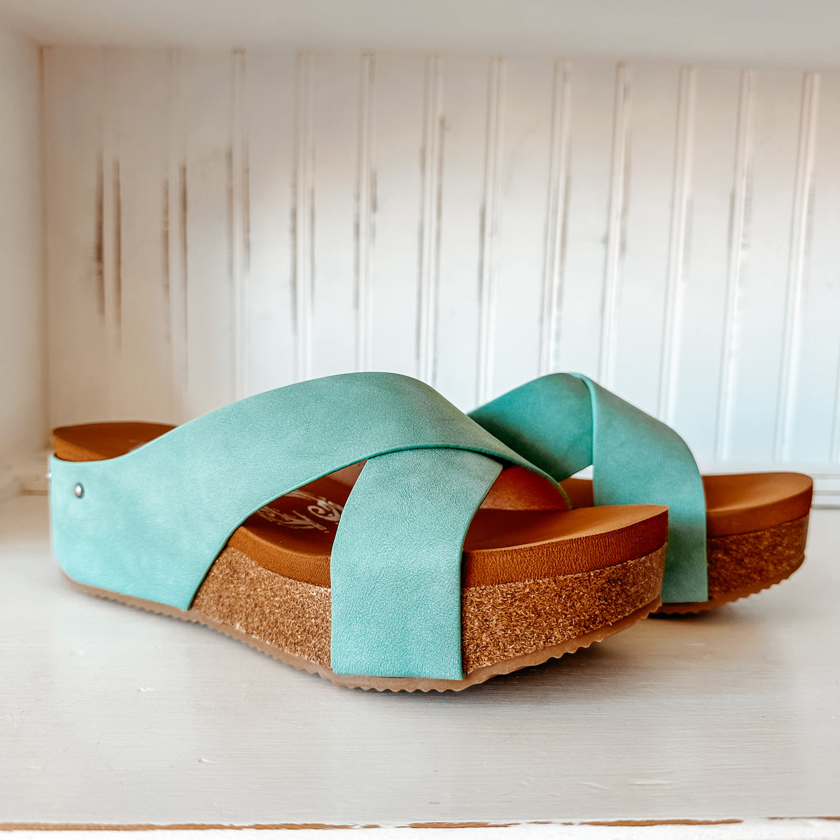 Hero Platform Sandal - Turquoise