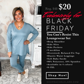 BLACK FRIDAY EXCLUSIVE! - You Can't Resist This Loungewear Set - Blue Grey