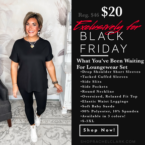 BLACK FRIDAY EXCLUSIVE! - What You've Been Waiting For Loungewear Set - Black