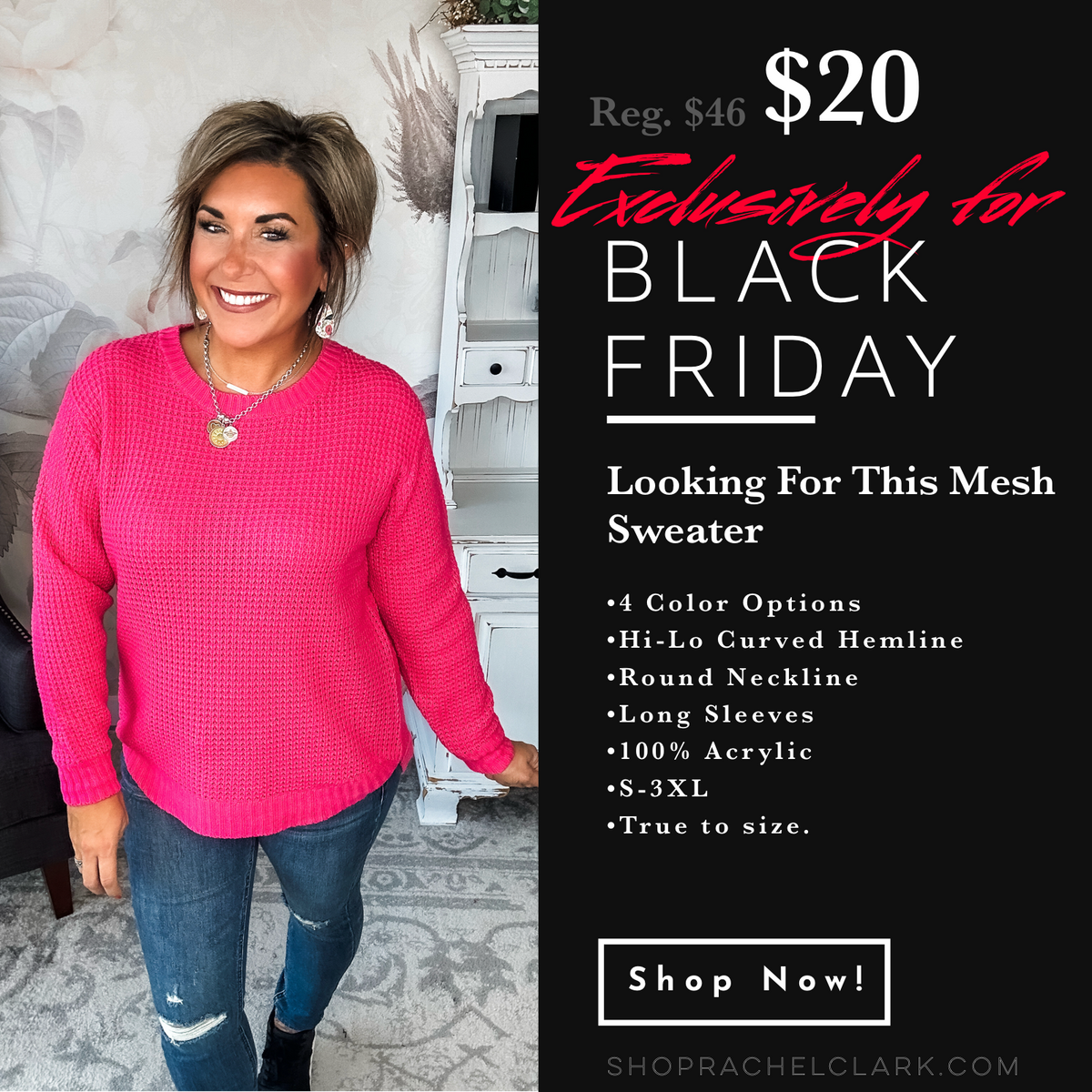 BLACK FRIDAY EXCLUSIVE! - Looking For This Sweater - Fuchsia