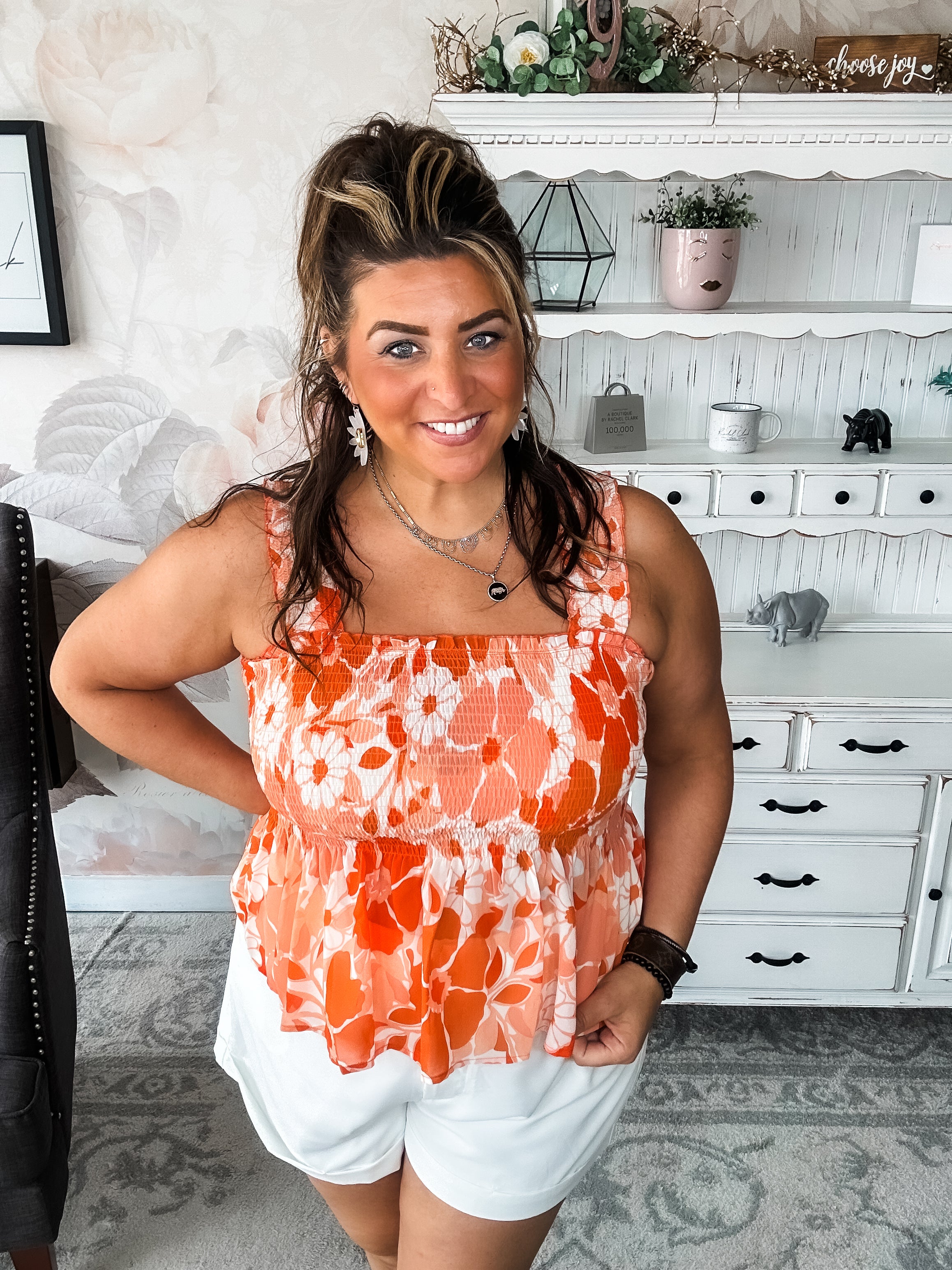 Walking On The Sun Peplum Top
