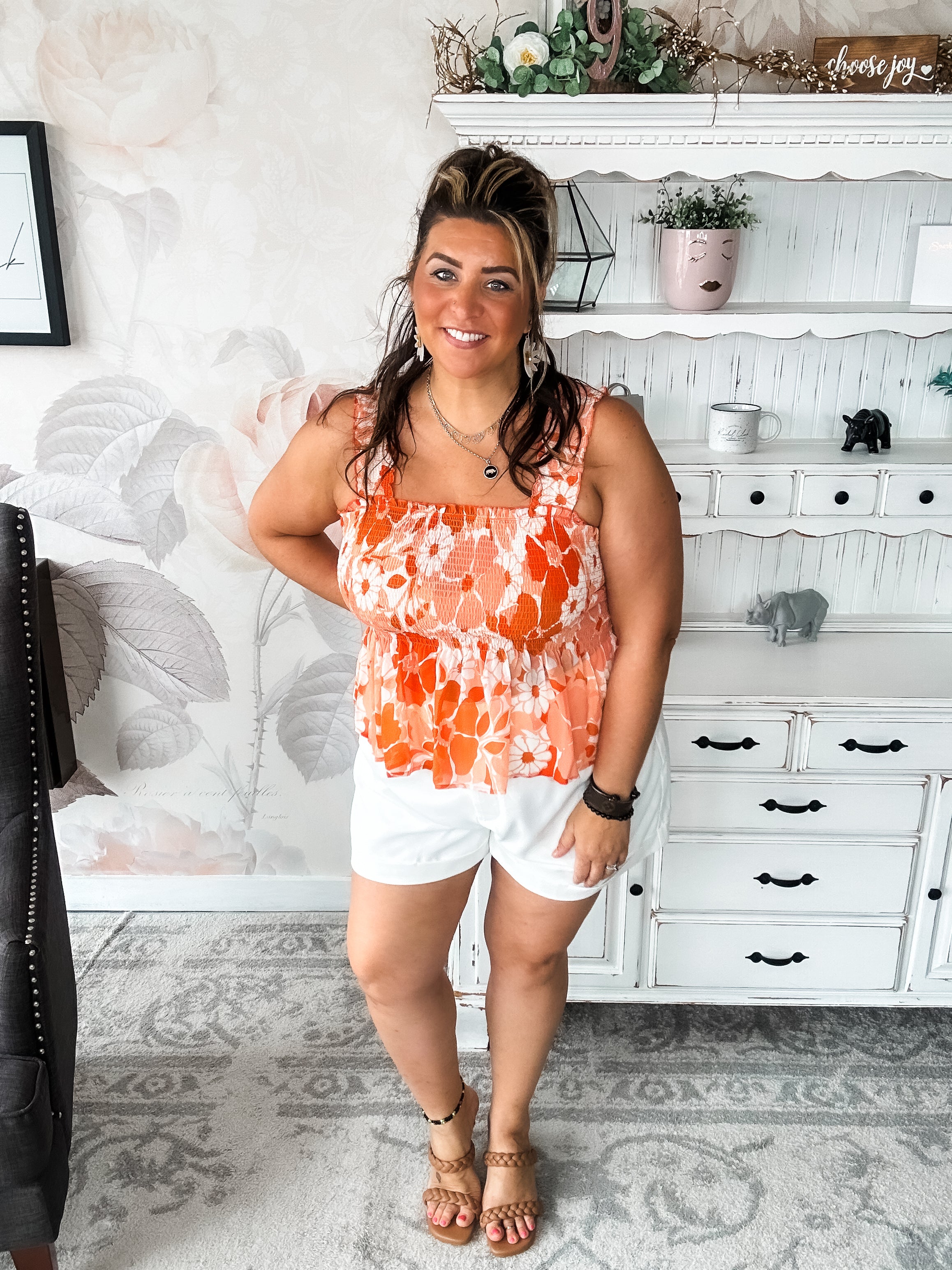 Walking On The Sun Peplum Top