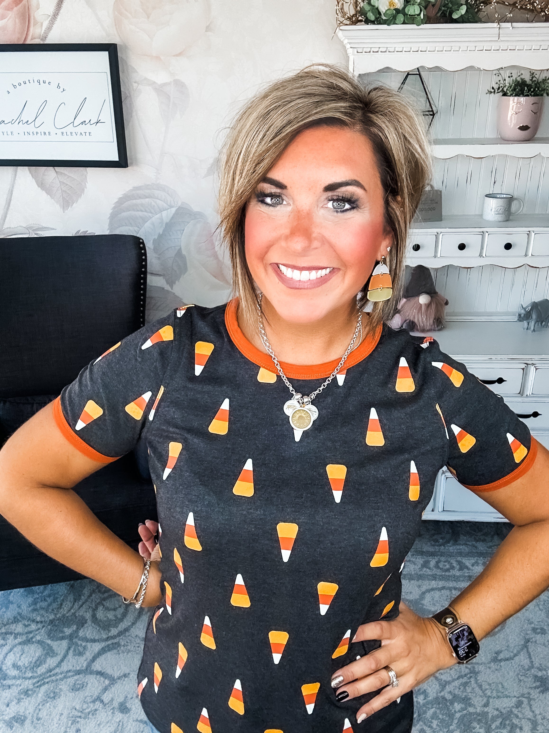 Ampersand Avenue Tee - Candy Corn Cutie
