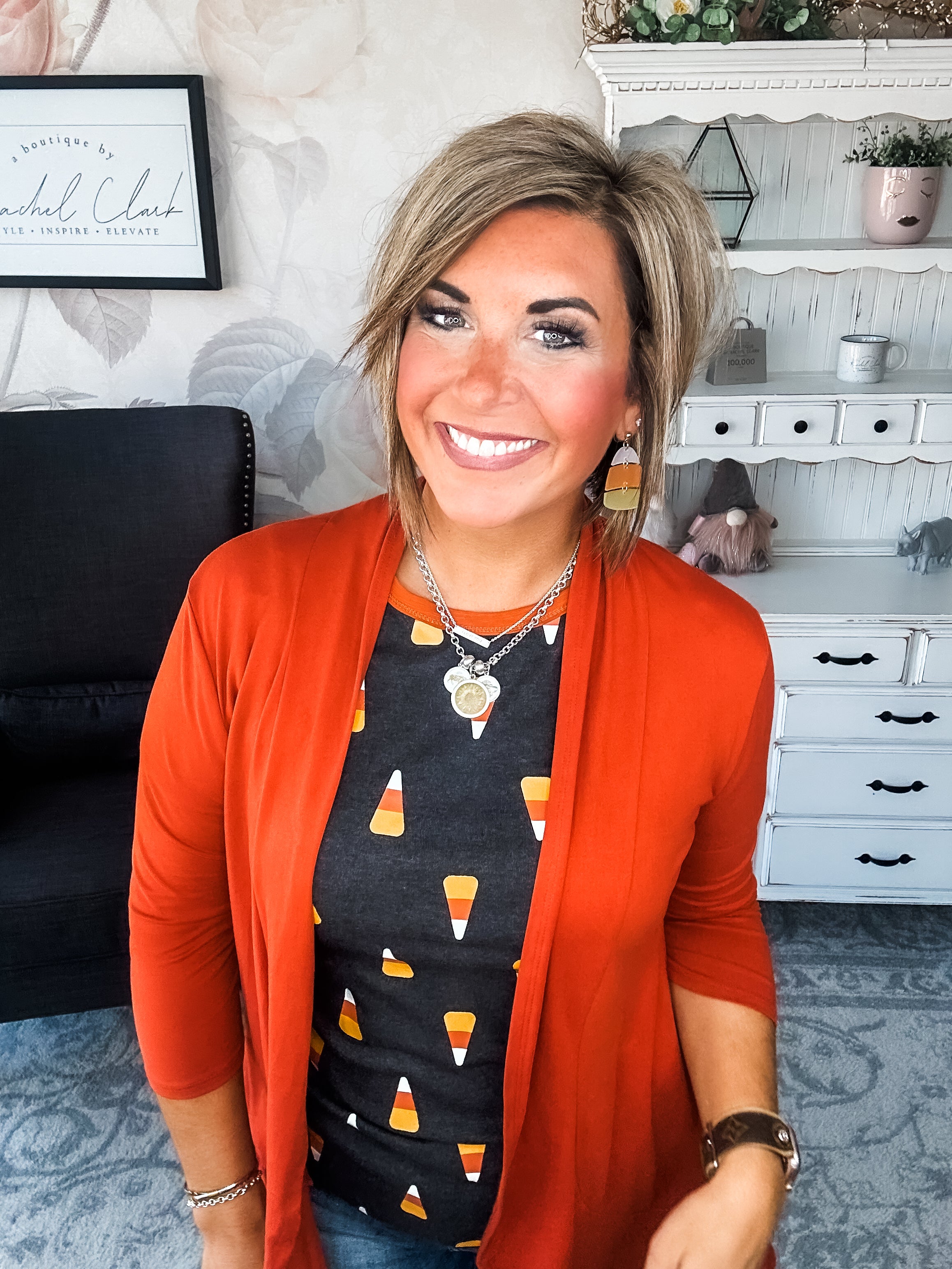 Ampersand Avenue Tee - Candy Corn Cutie