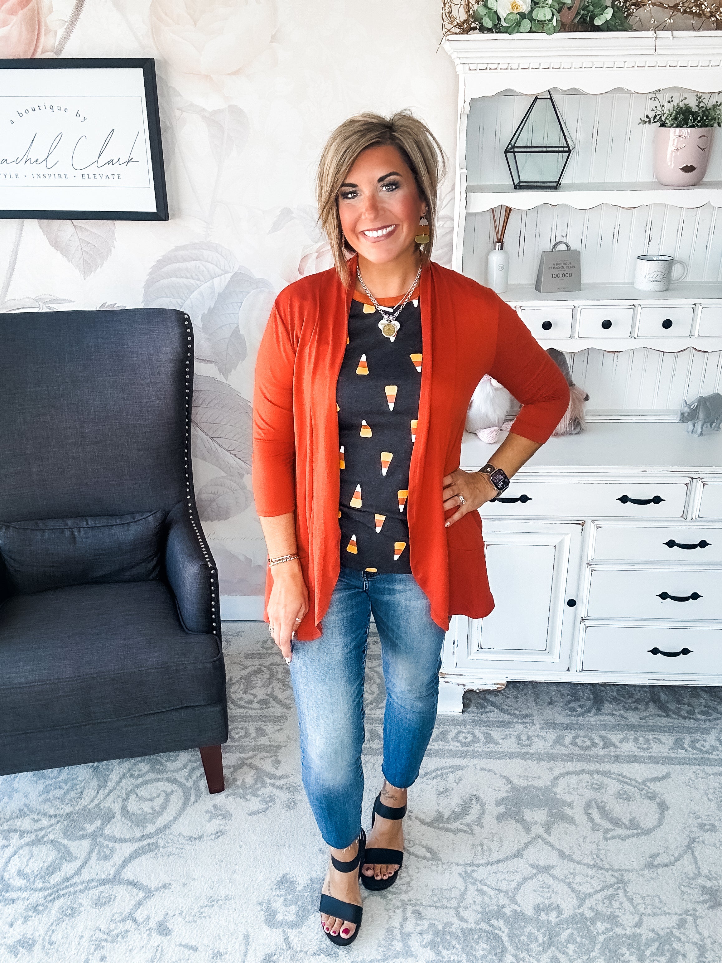 Ampersand Avenue Tee - Candy Corn Cutie