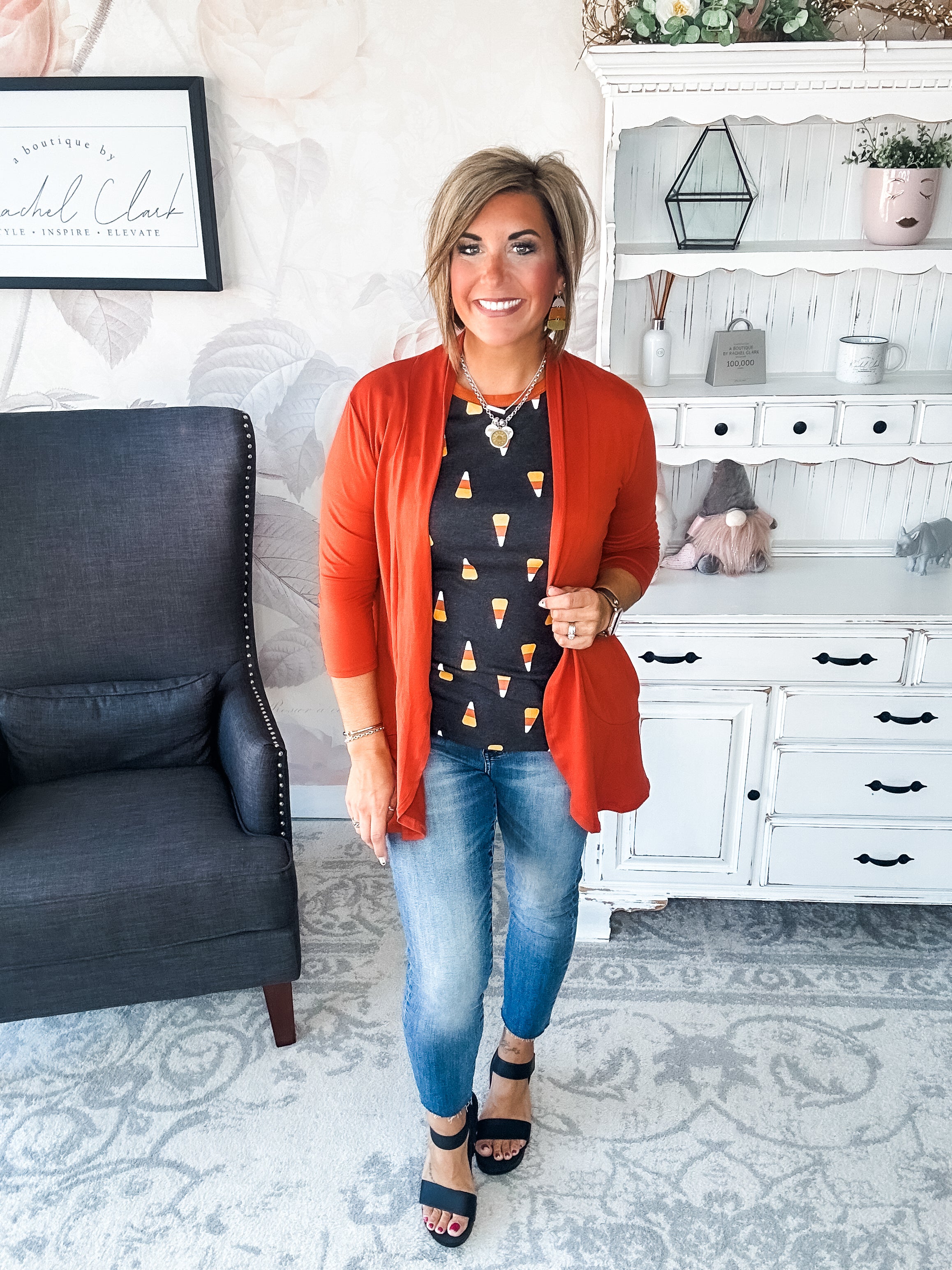 Ampersand Avenue Tee - Candy Corn Cutie