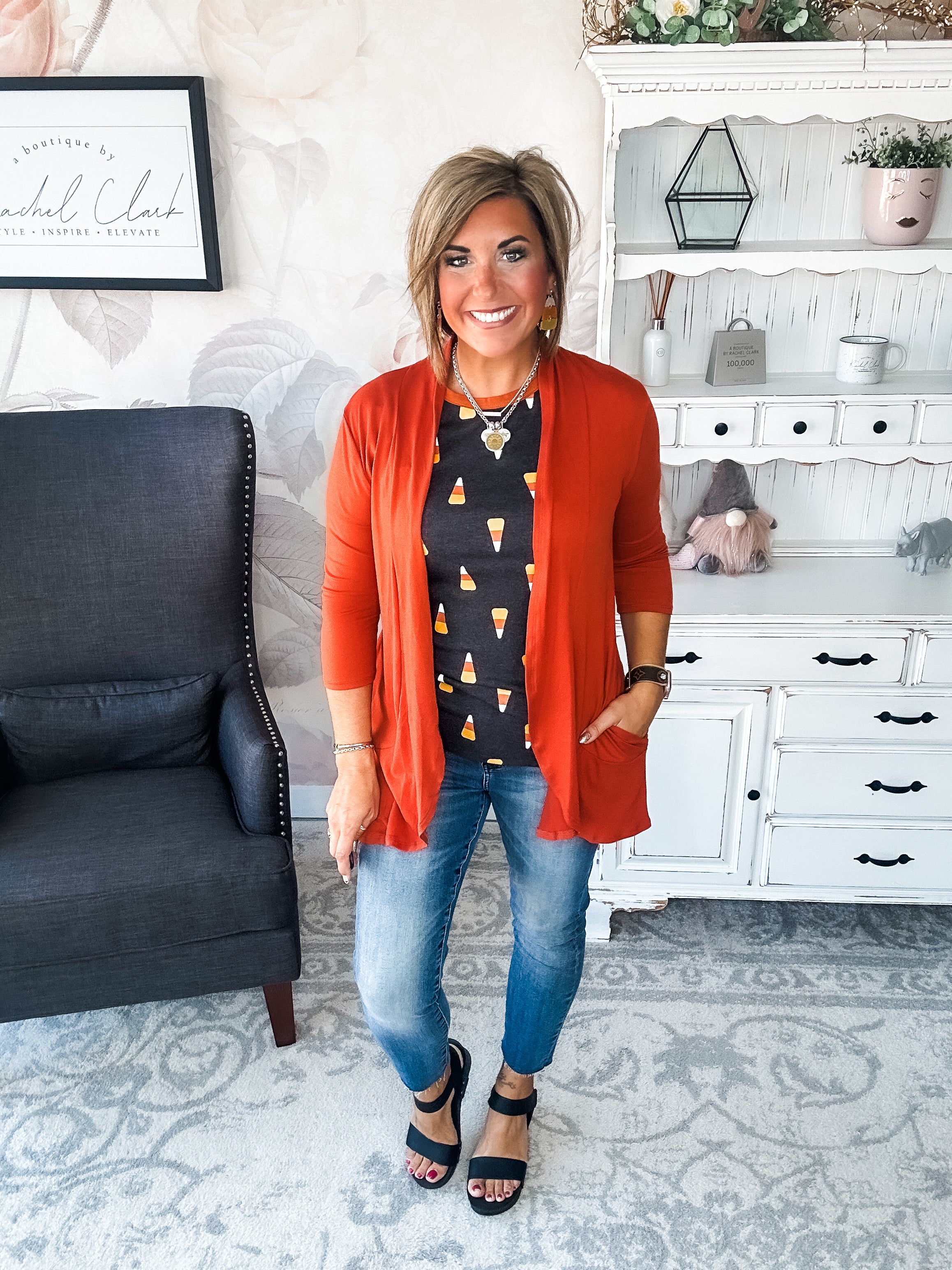 Ampersand Avenue Tee - Candy Corn Cutie