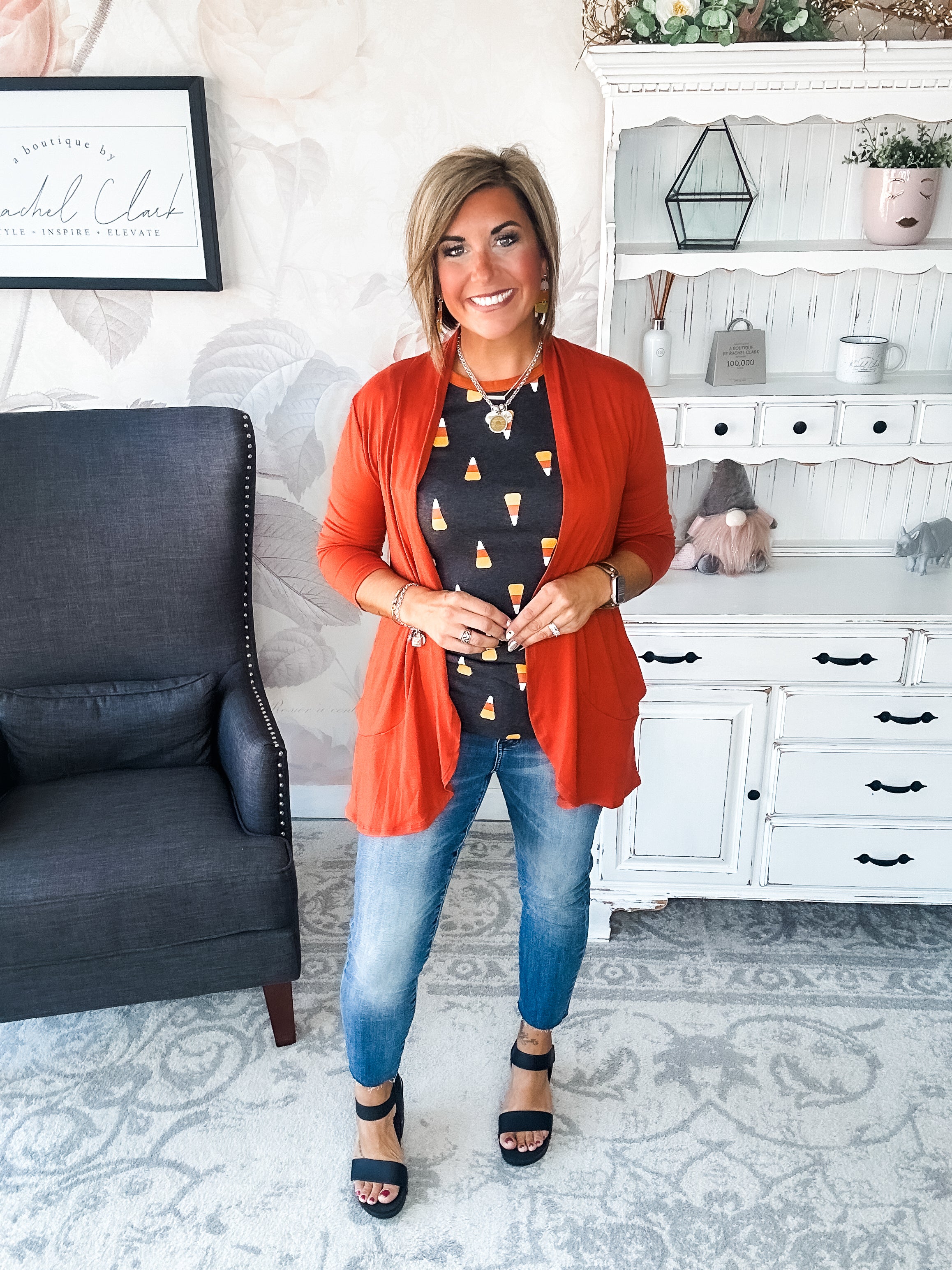 Ampersand Avenue Tee - Candy Corn Cutie