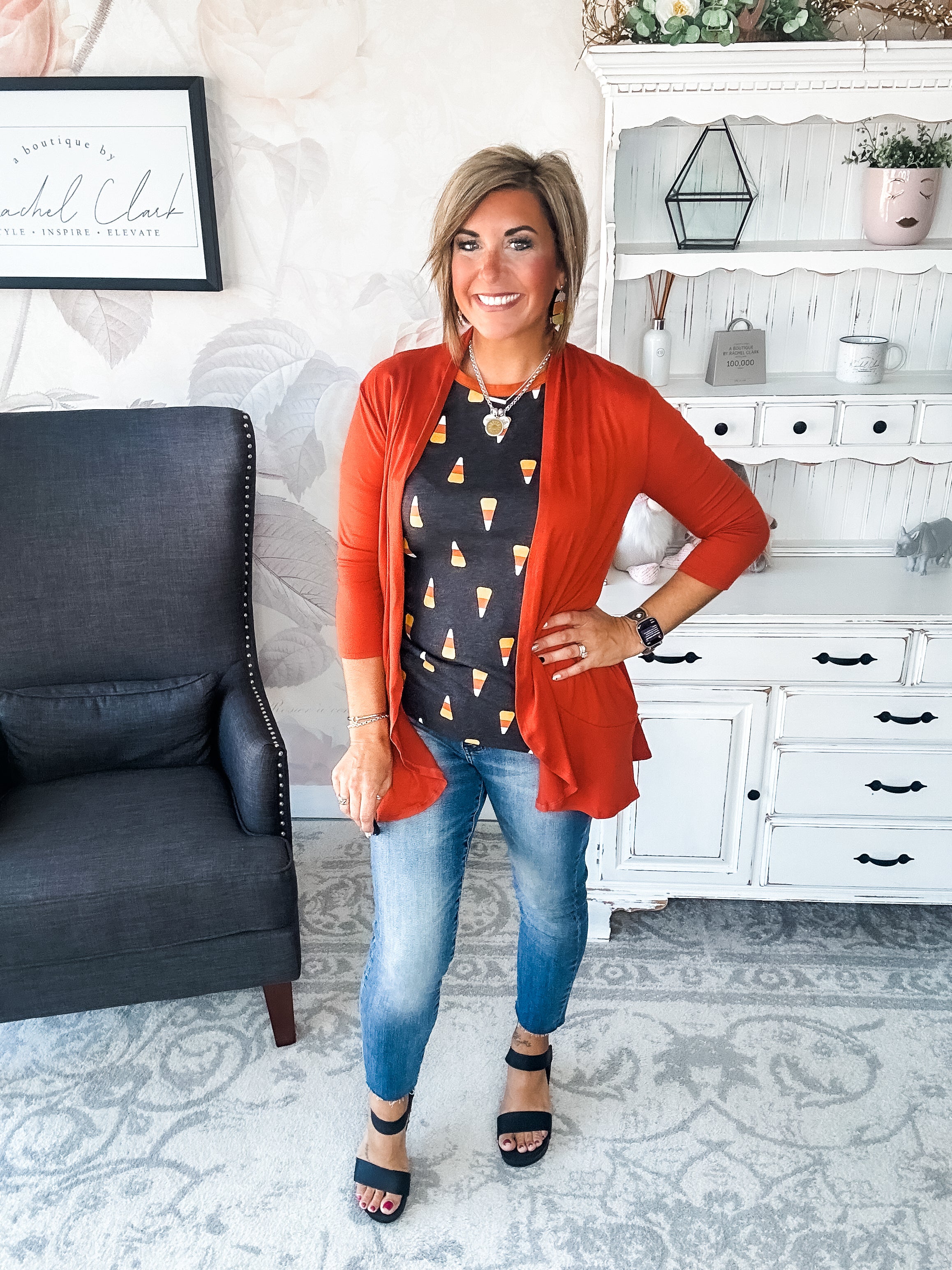 Ampersand Avenue Tee - Candy Corn Cutie