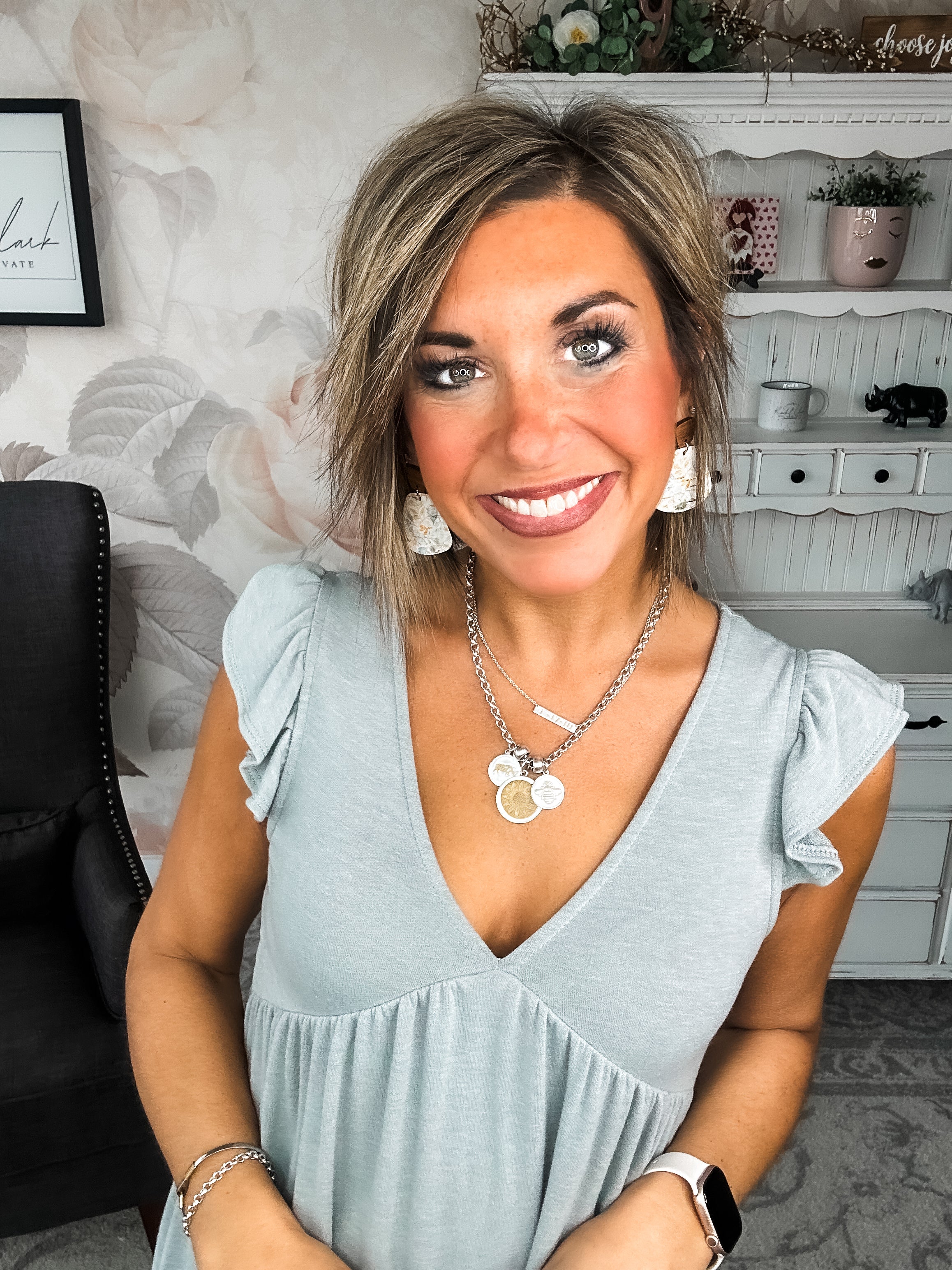 Love Yourself Flutter Sleeve Dress