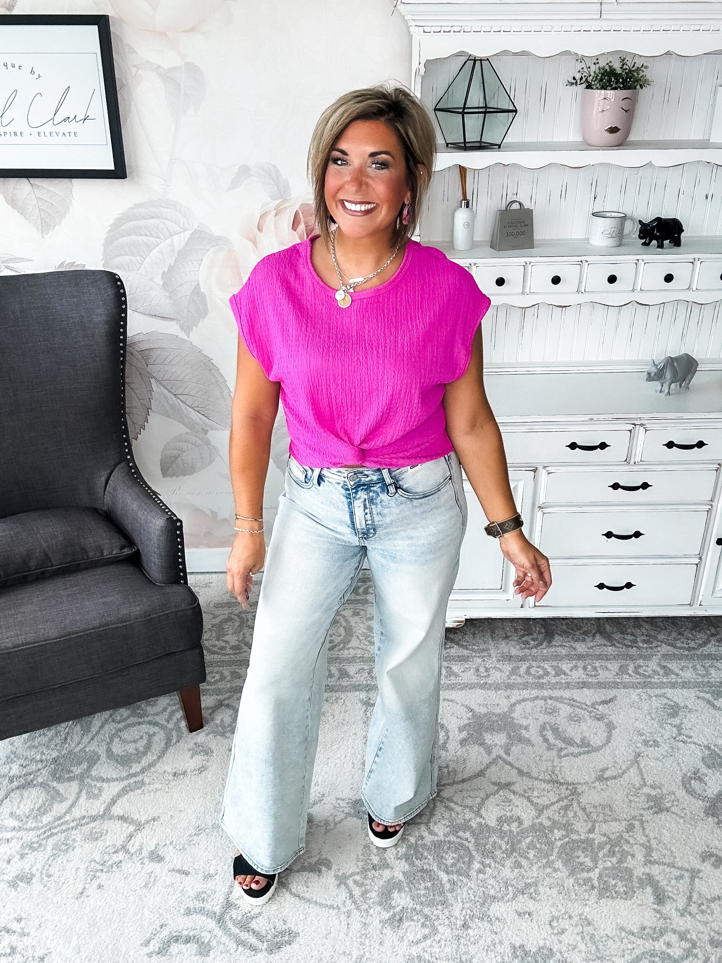 Just Like You Top - Fuchsia