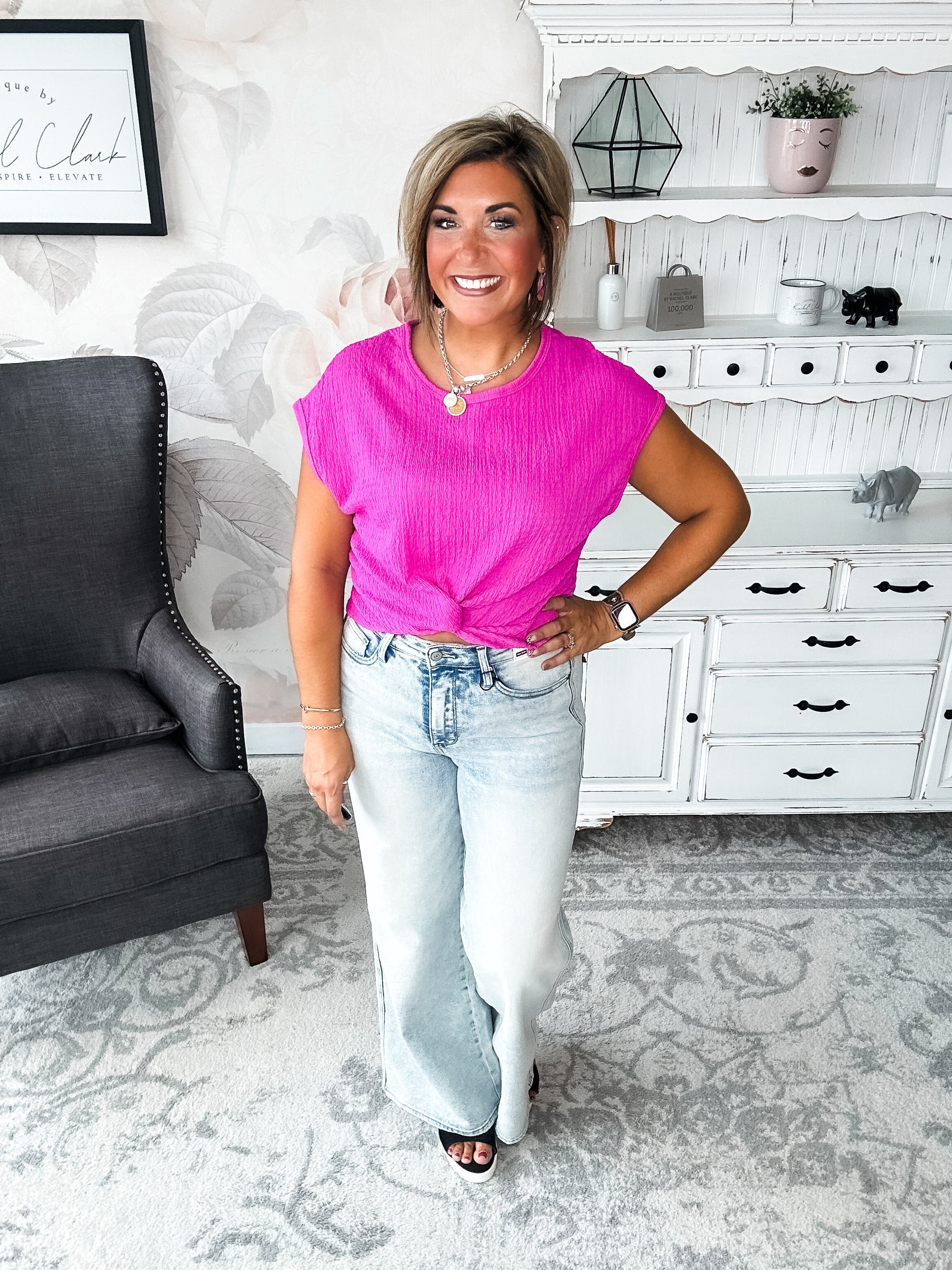 Just Like You Top - Fuchsia