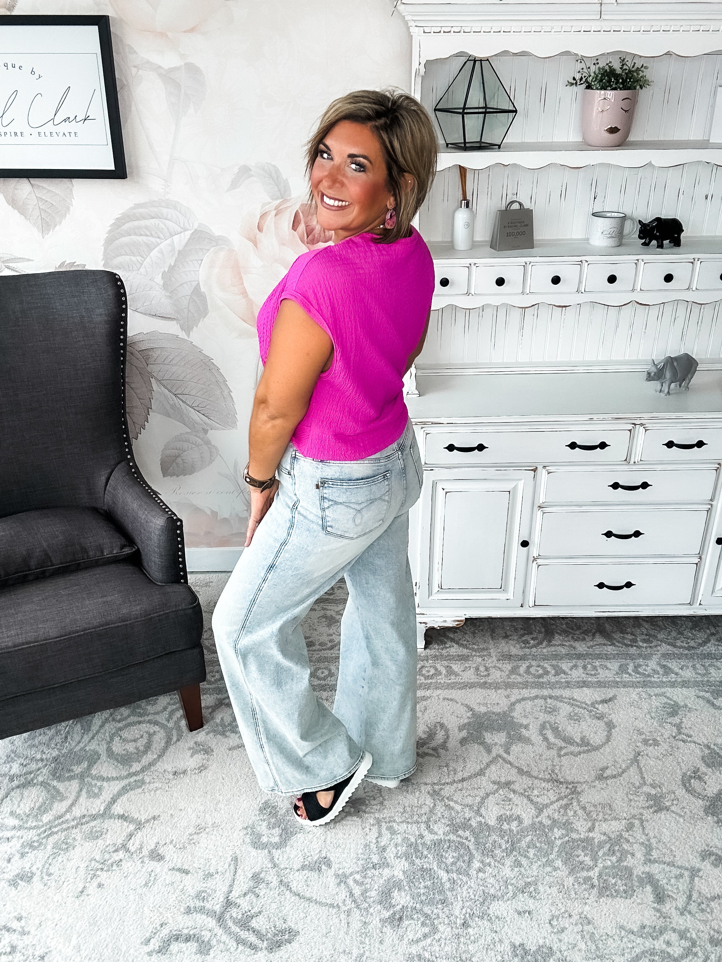 Just Like You Top - Fuchsia