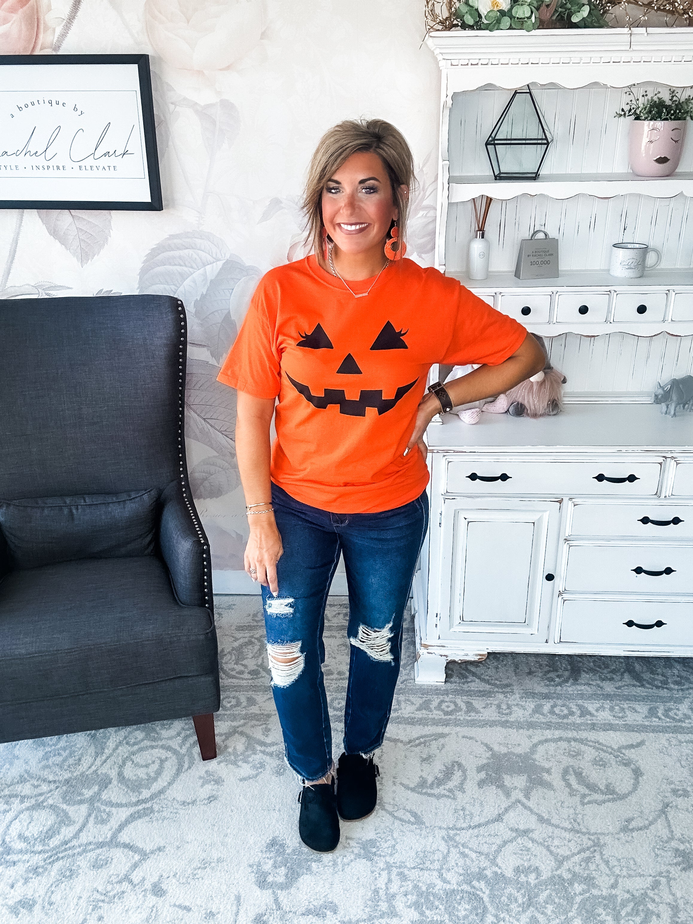 Pumpkin Face Graphic Tee