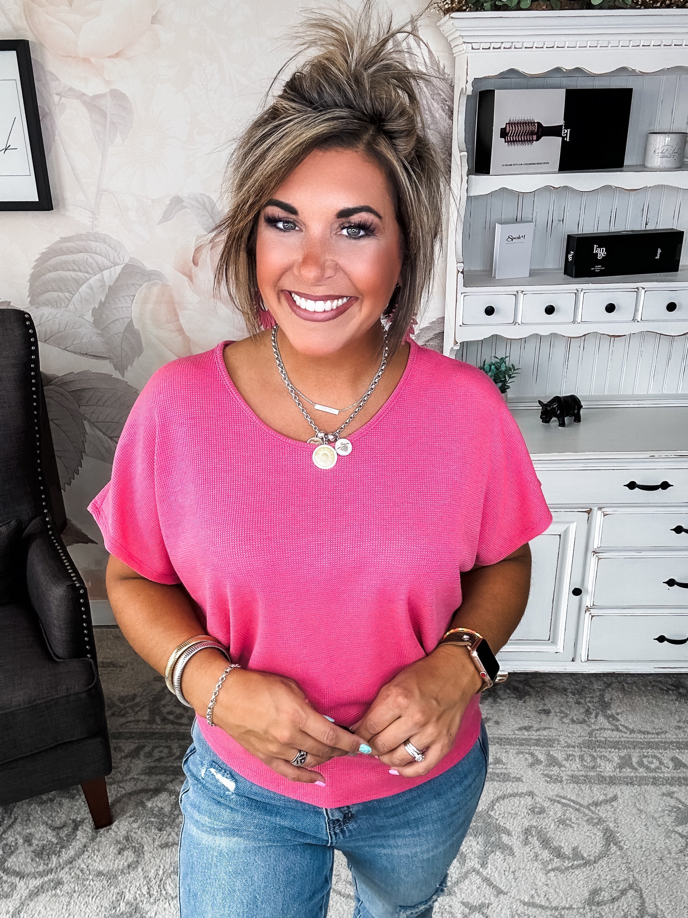 Simply The Best Tee - Hot Pink