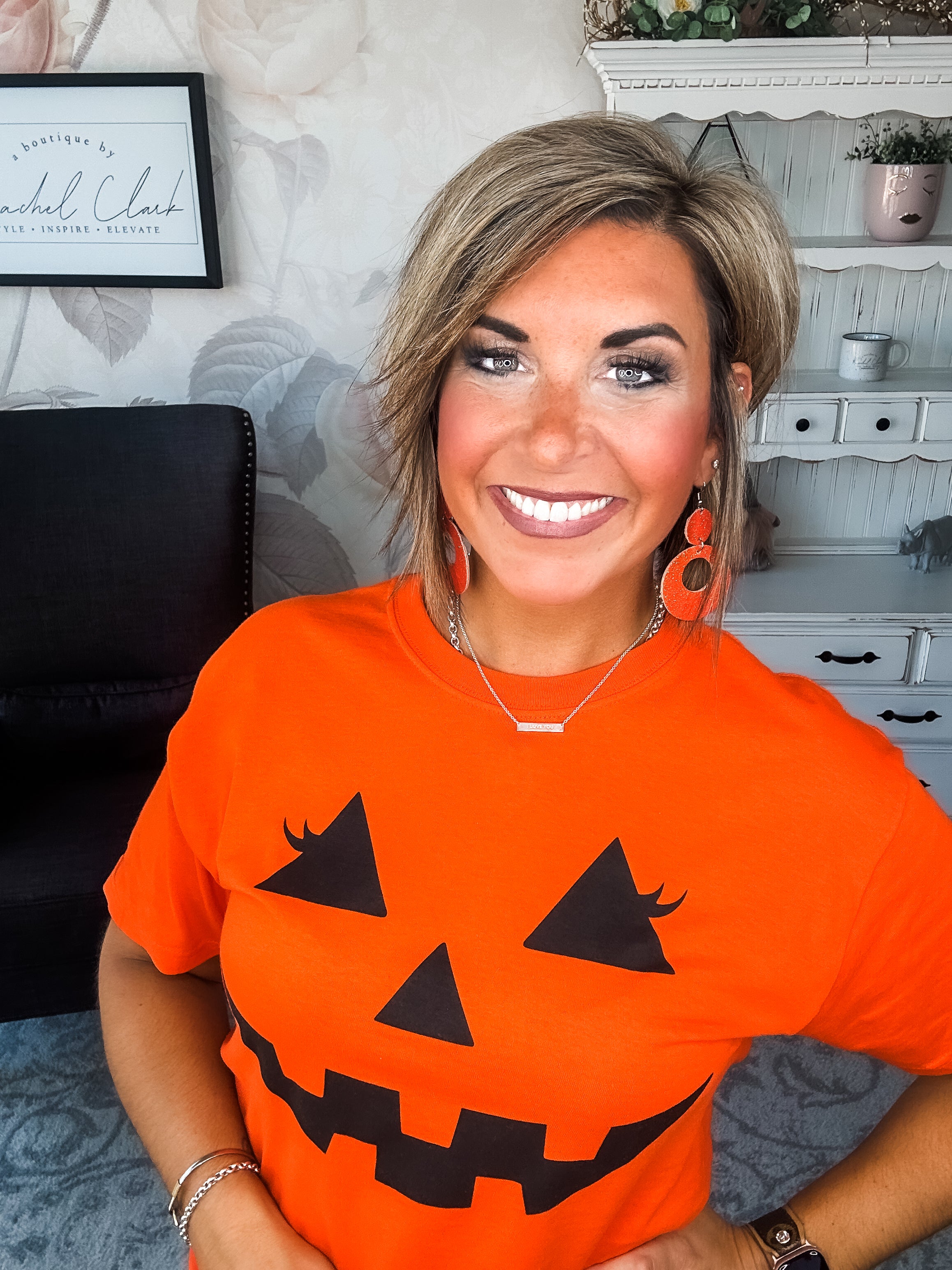 Pumpkin Face Graphic Tee