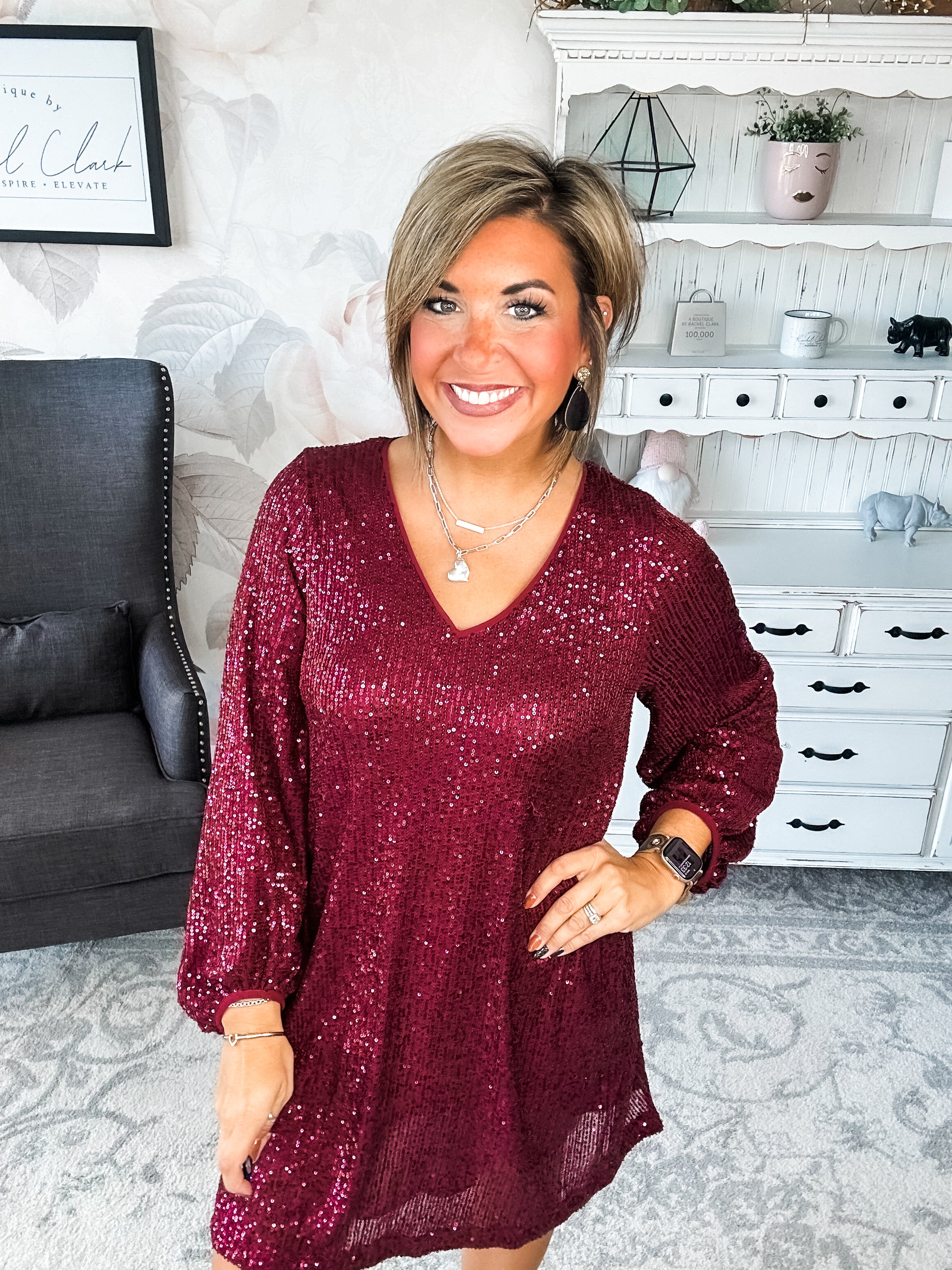 Set Me Free Sequin Dress