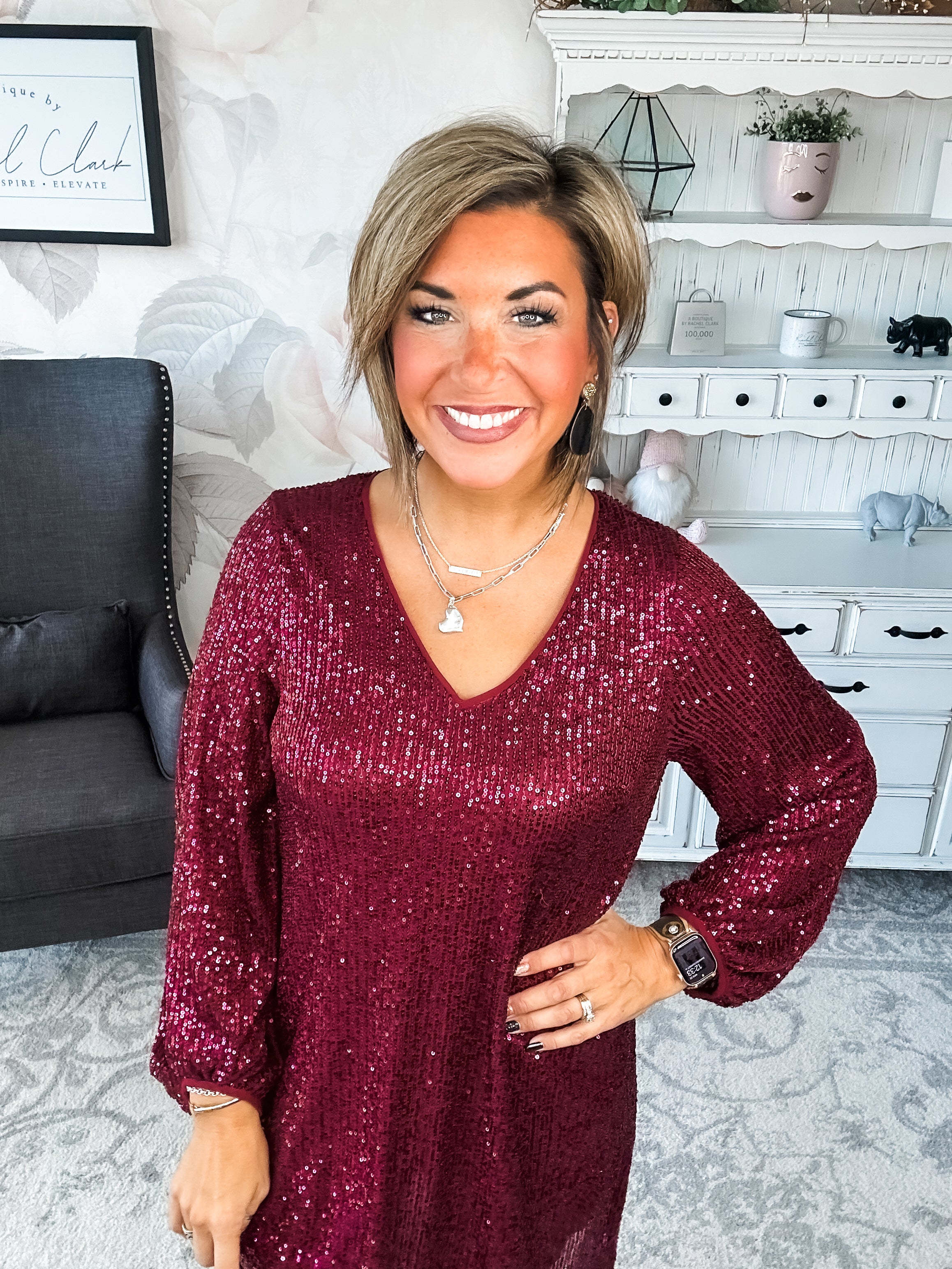 Set Me Free Sequin Dress