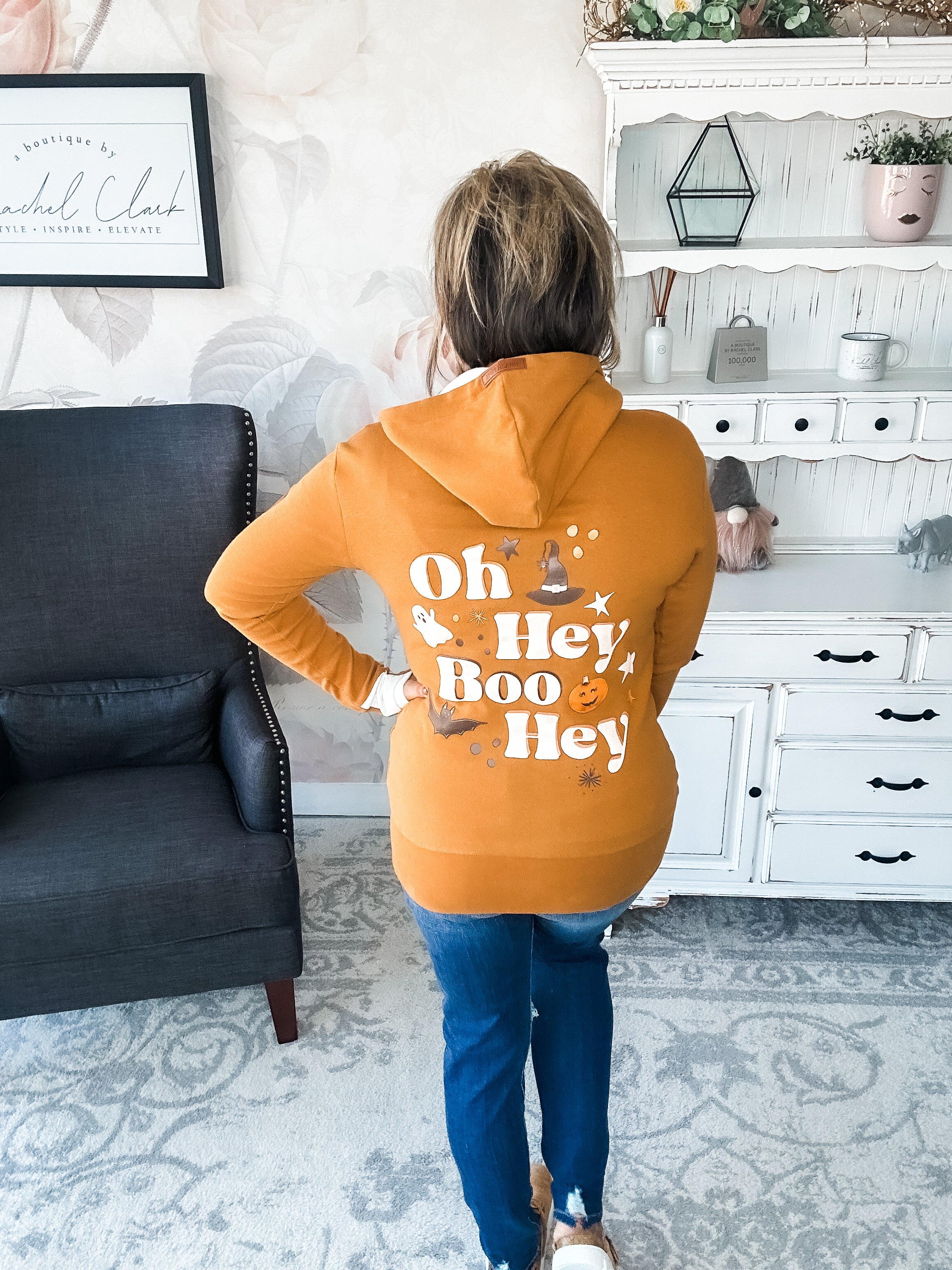 Ampersand Avenue Fullzip Sweatshirt Hey Boo Hey