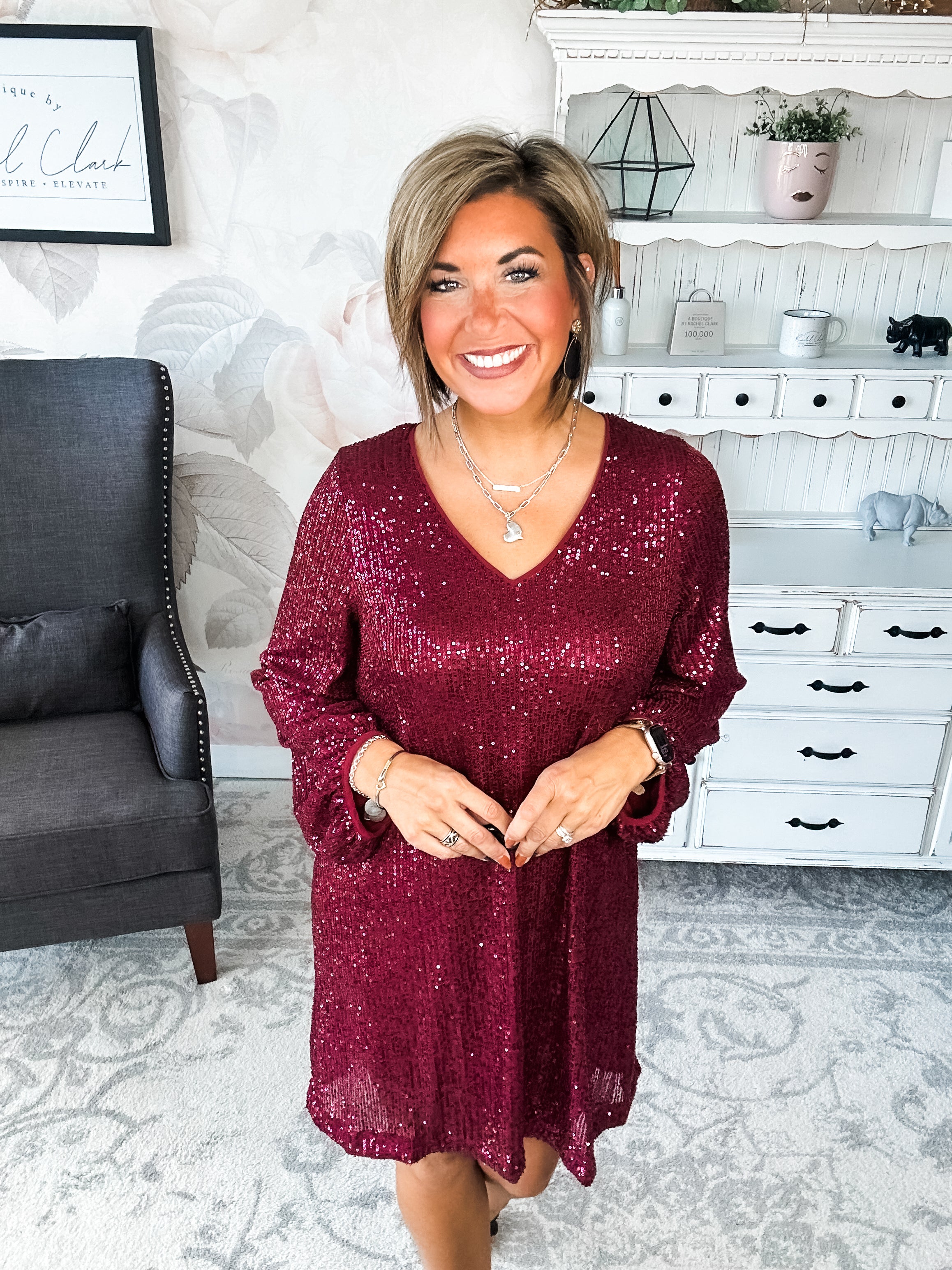 Set Me Free Sequin Dress