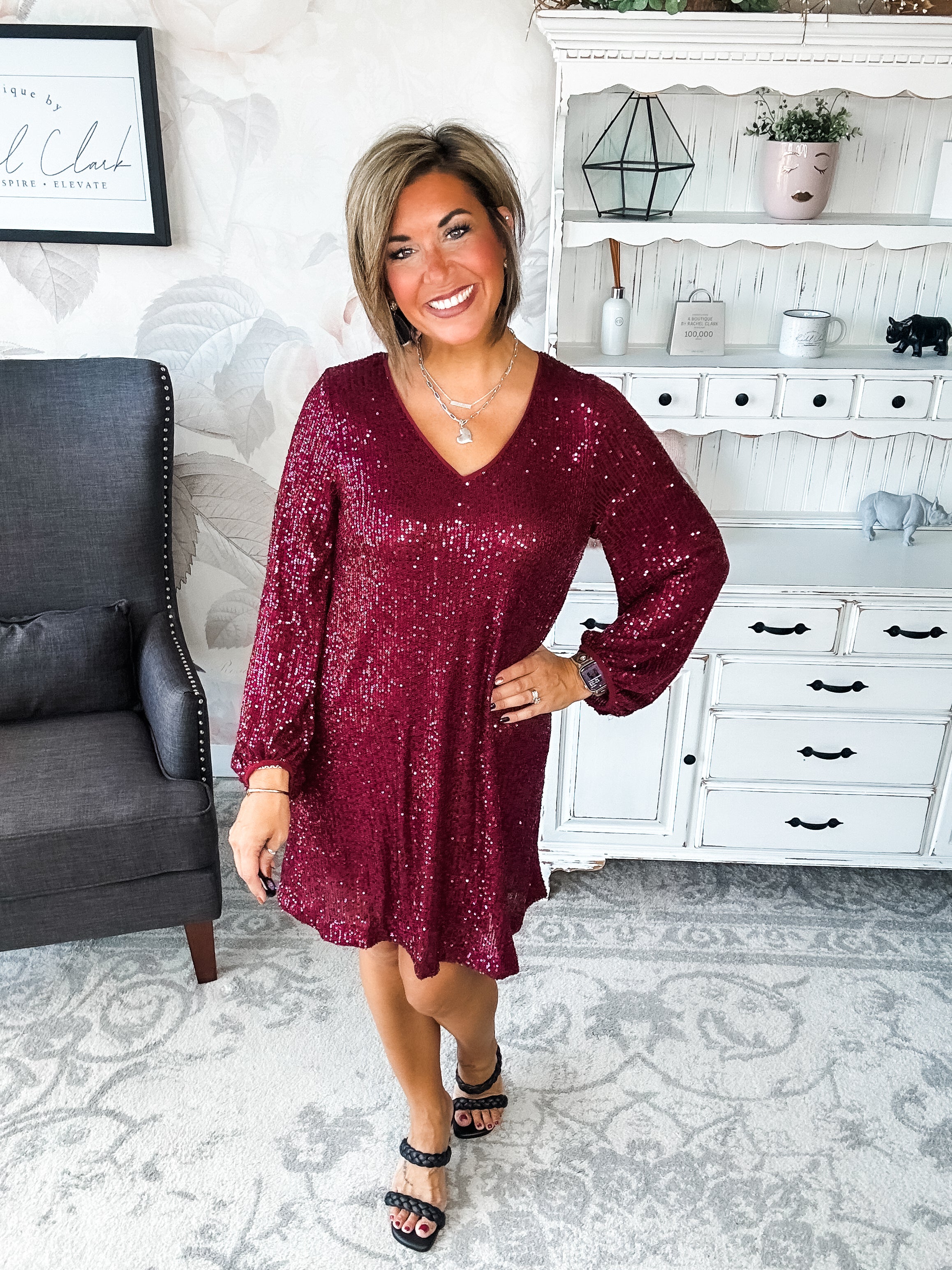 Set Me Free Sequin Dress