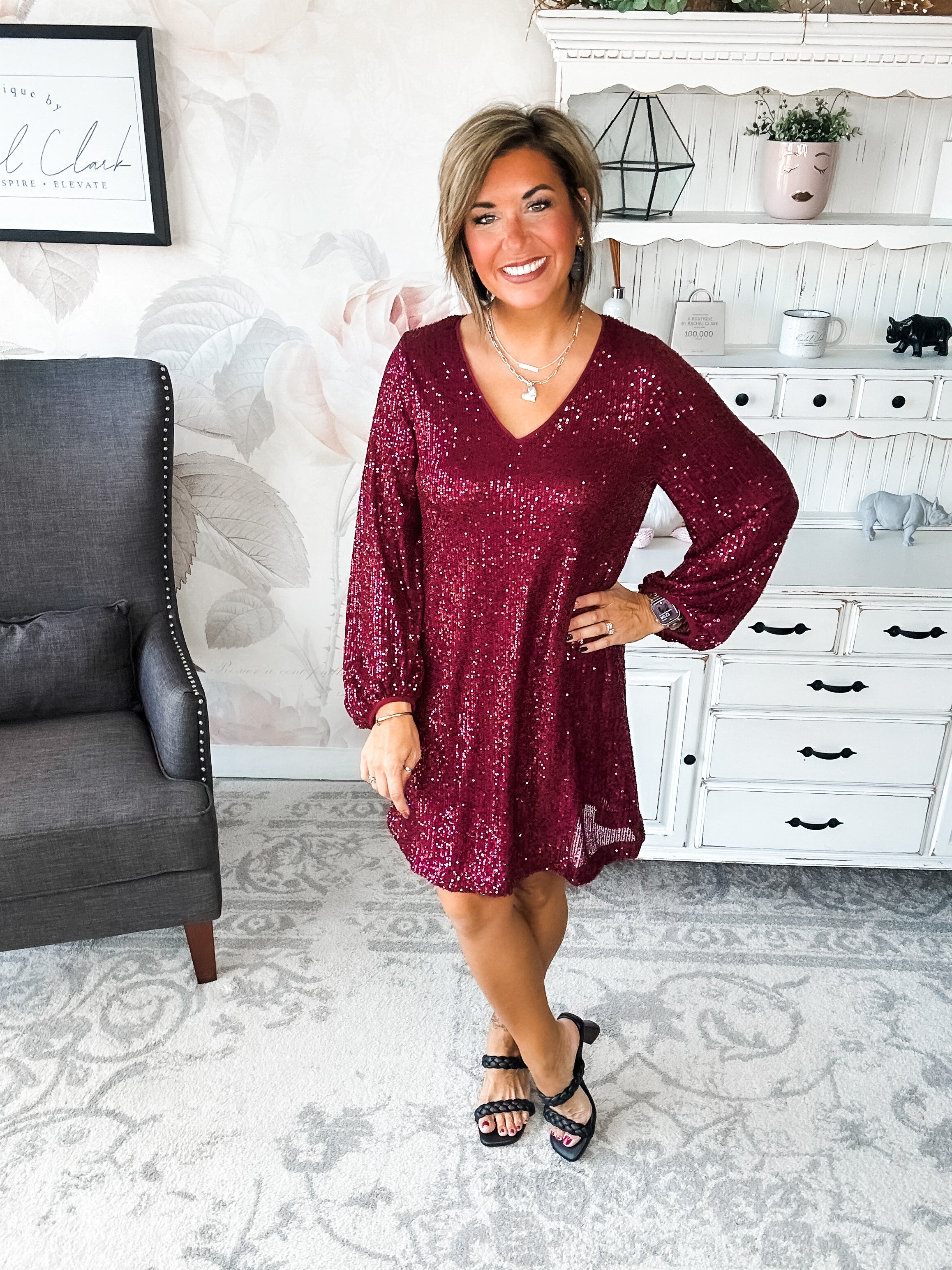 Set Me Free Sequin Dress