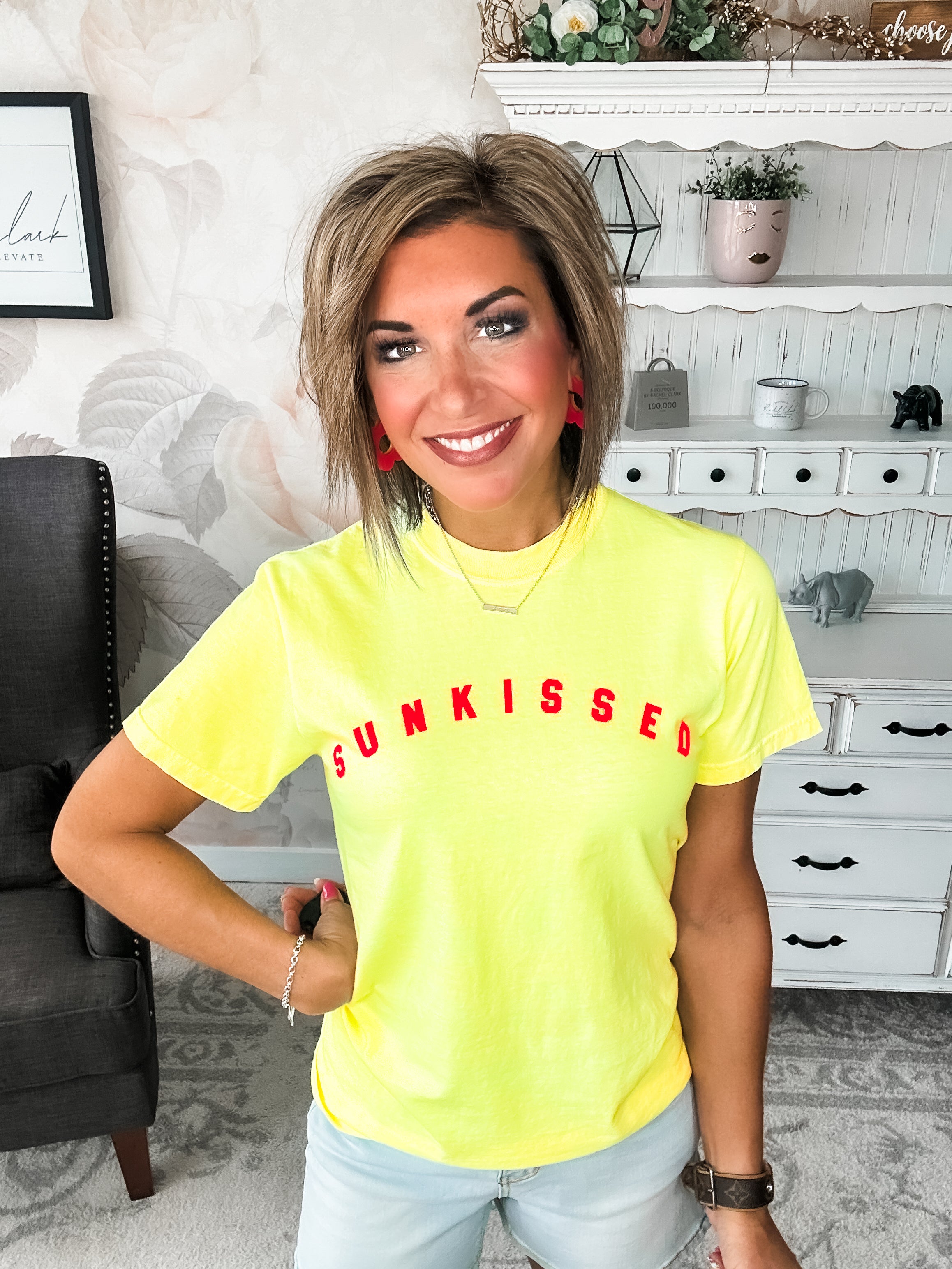 Sunkissed Neon Lemon Graphic Tee