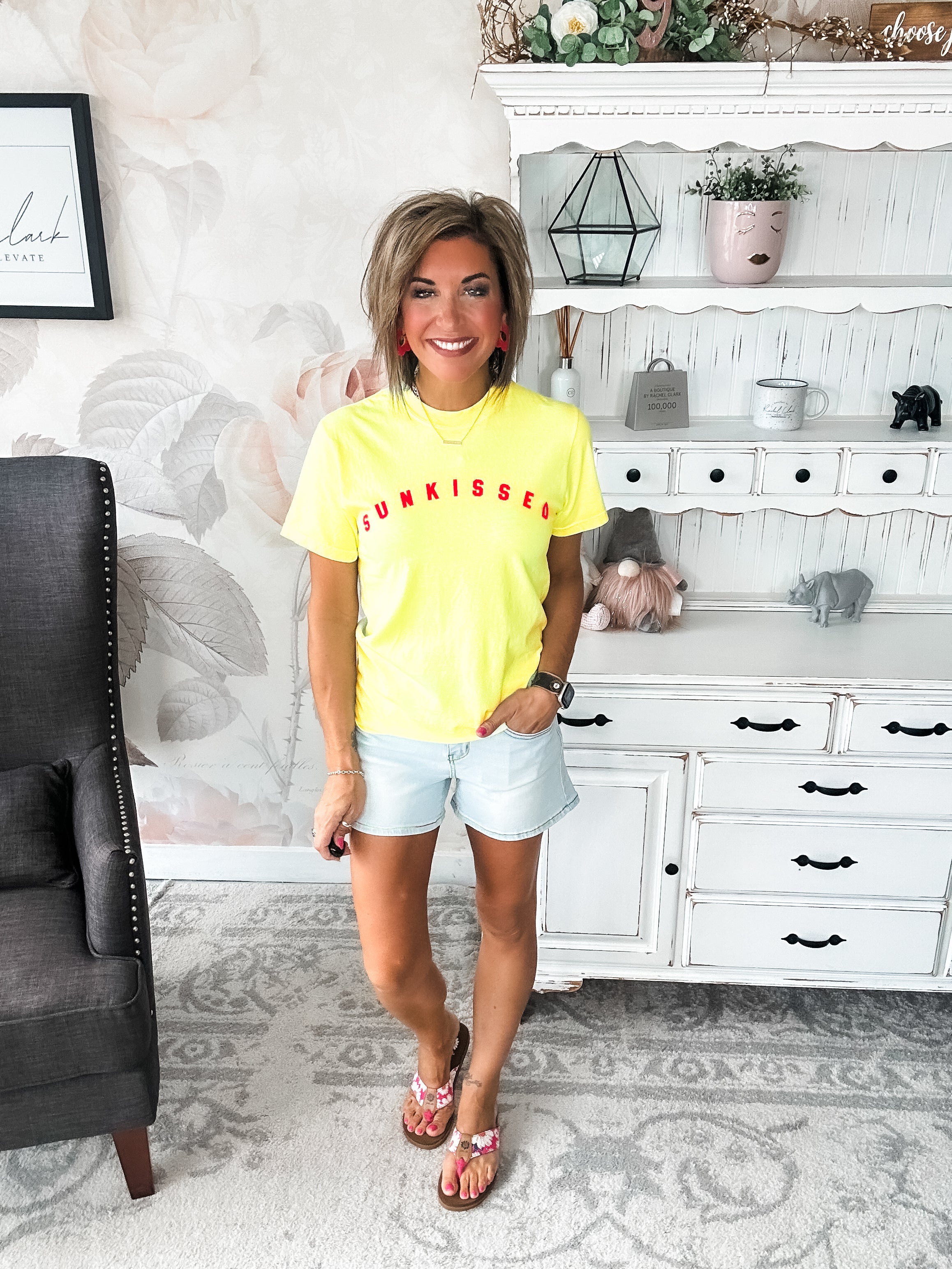 Sunkissed Neon Lemon Graphic Tee