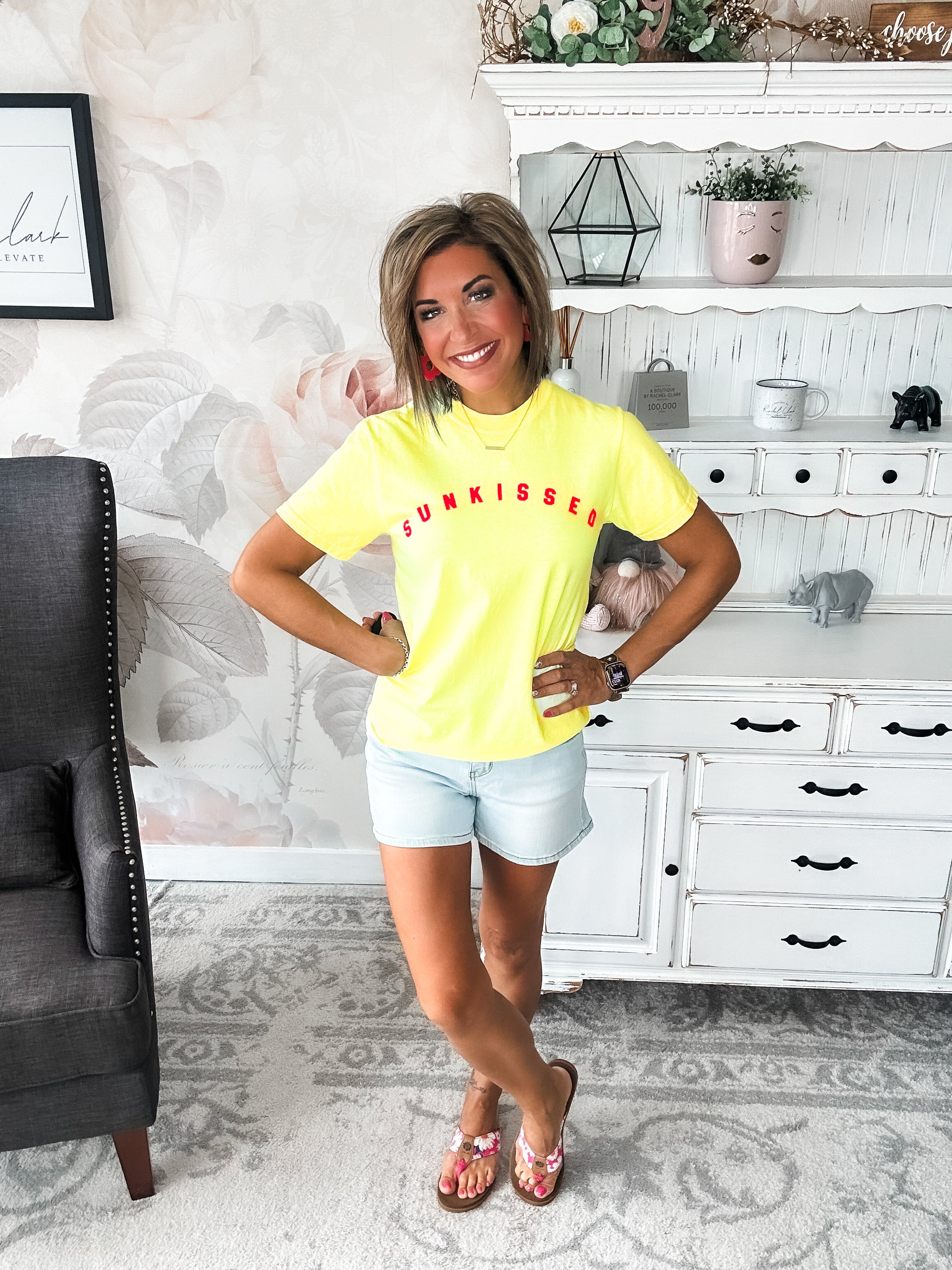 Sunkissed Neon Lemon Graphic Tee