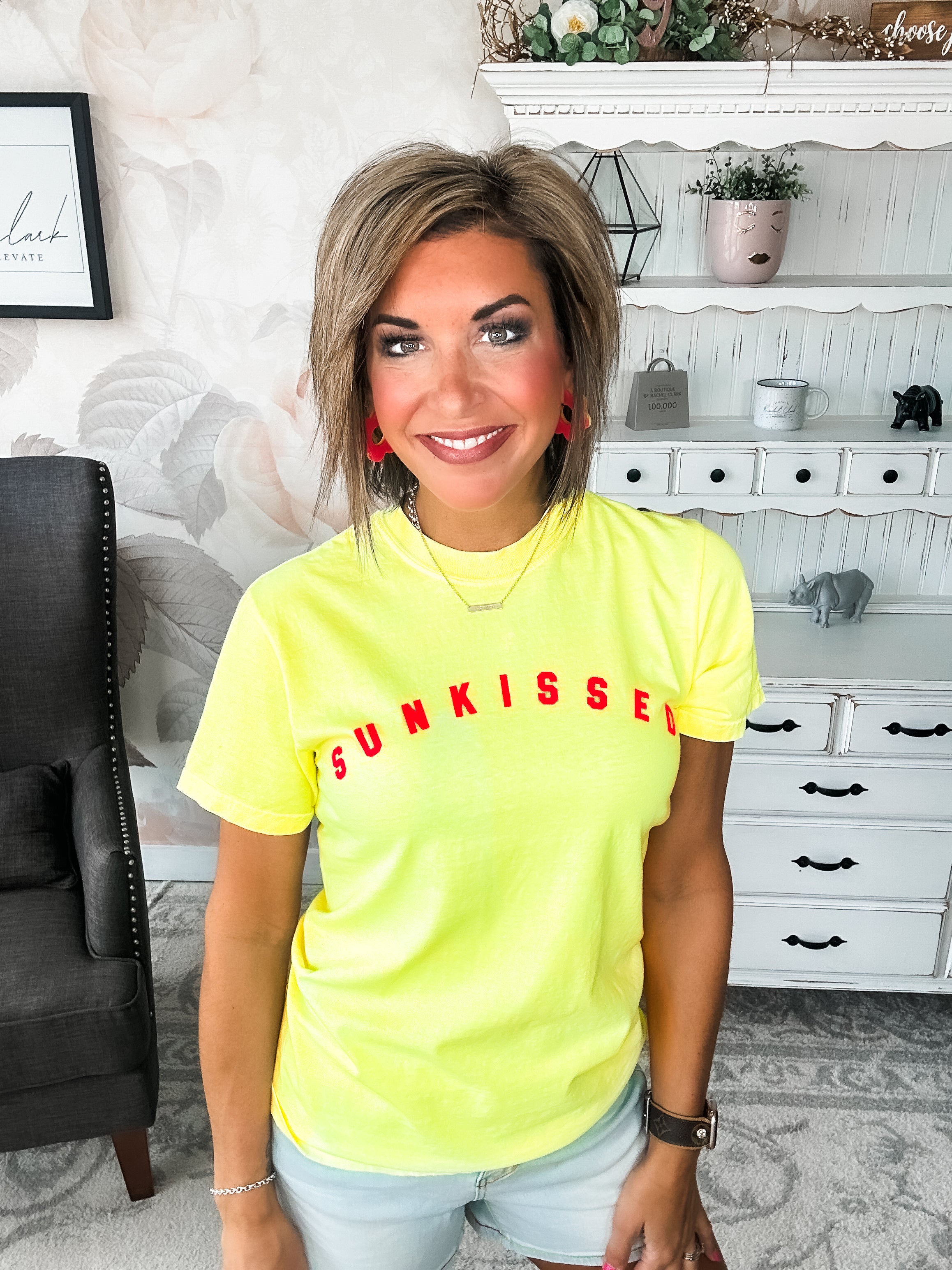 Sunkissed Neon Lemon Graphic Tee