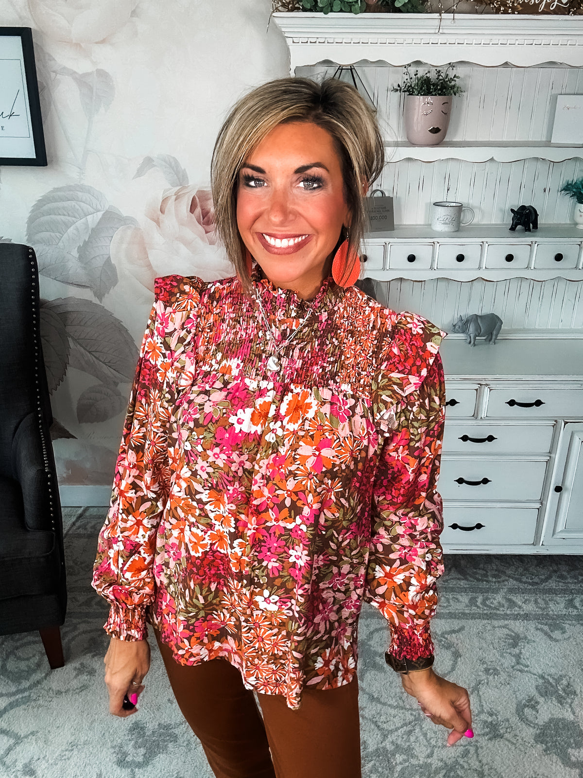 Always Be Mine Floral Blouse