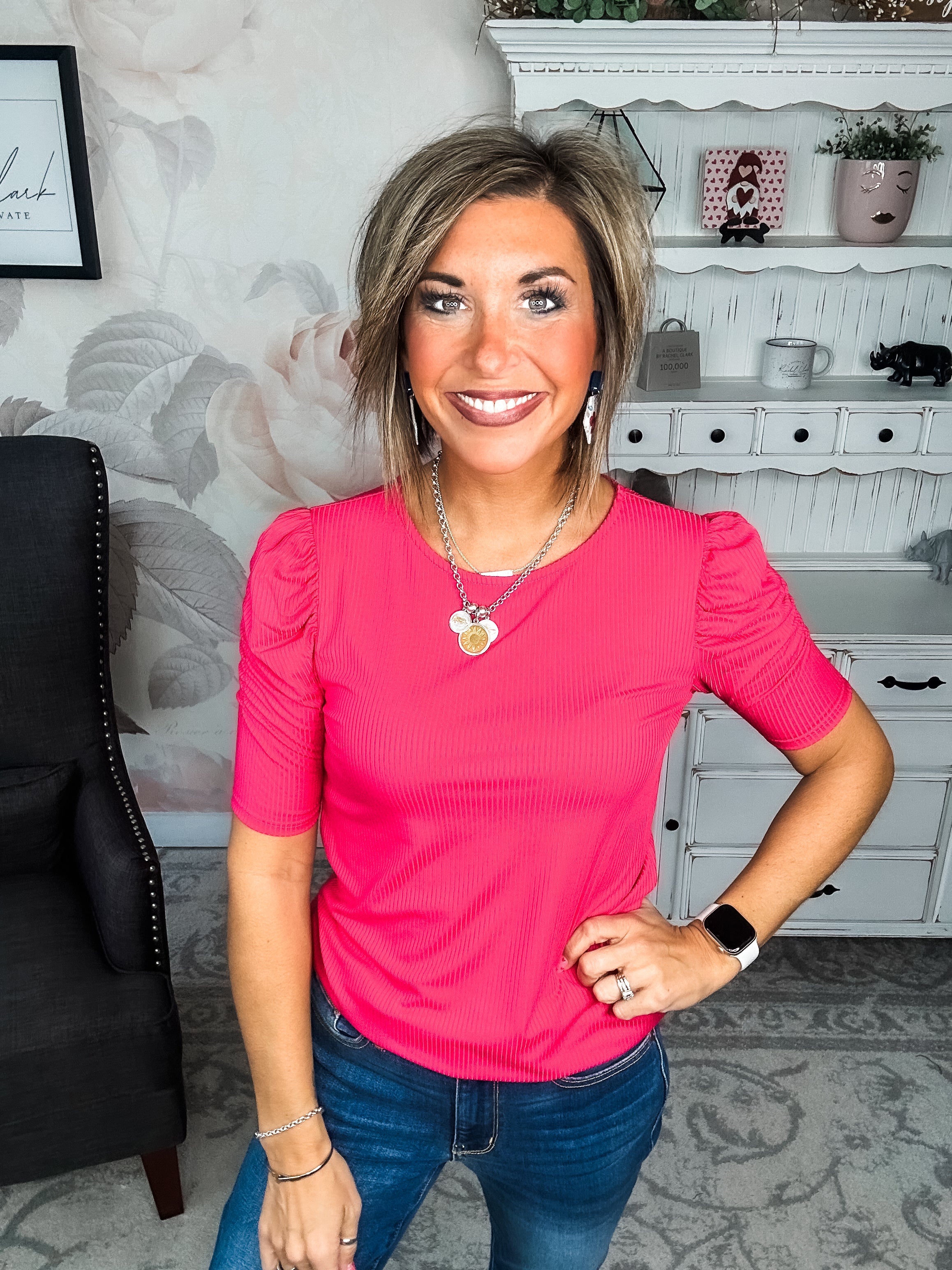 Can't Live Without You Top - Fuchsia