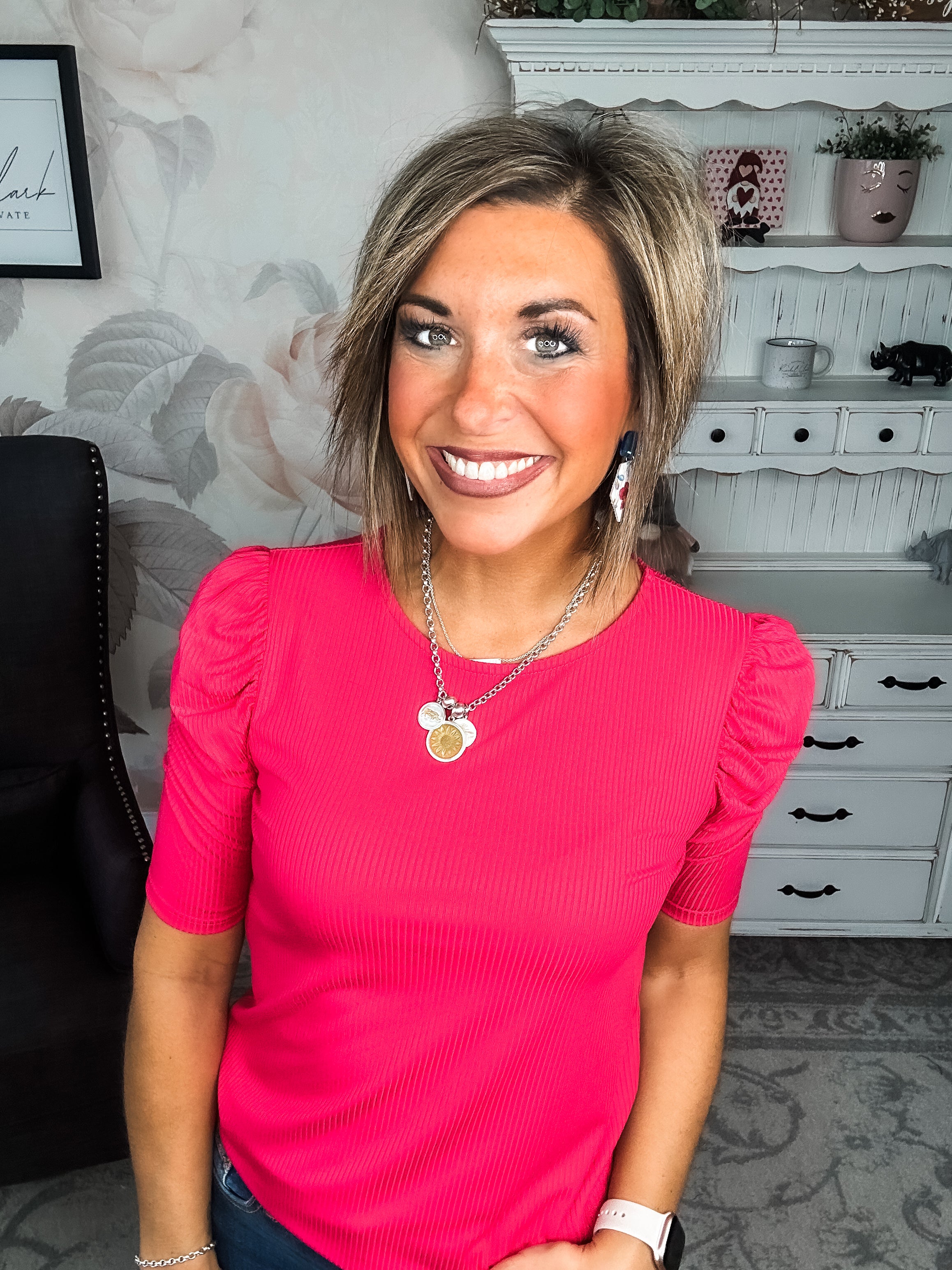 Can't Live Without You Top - Fuchsia