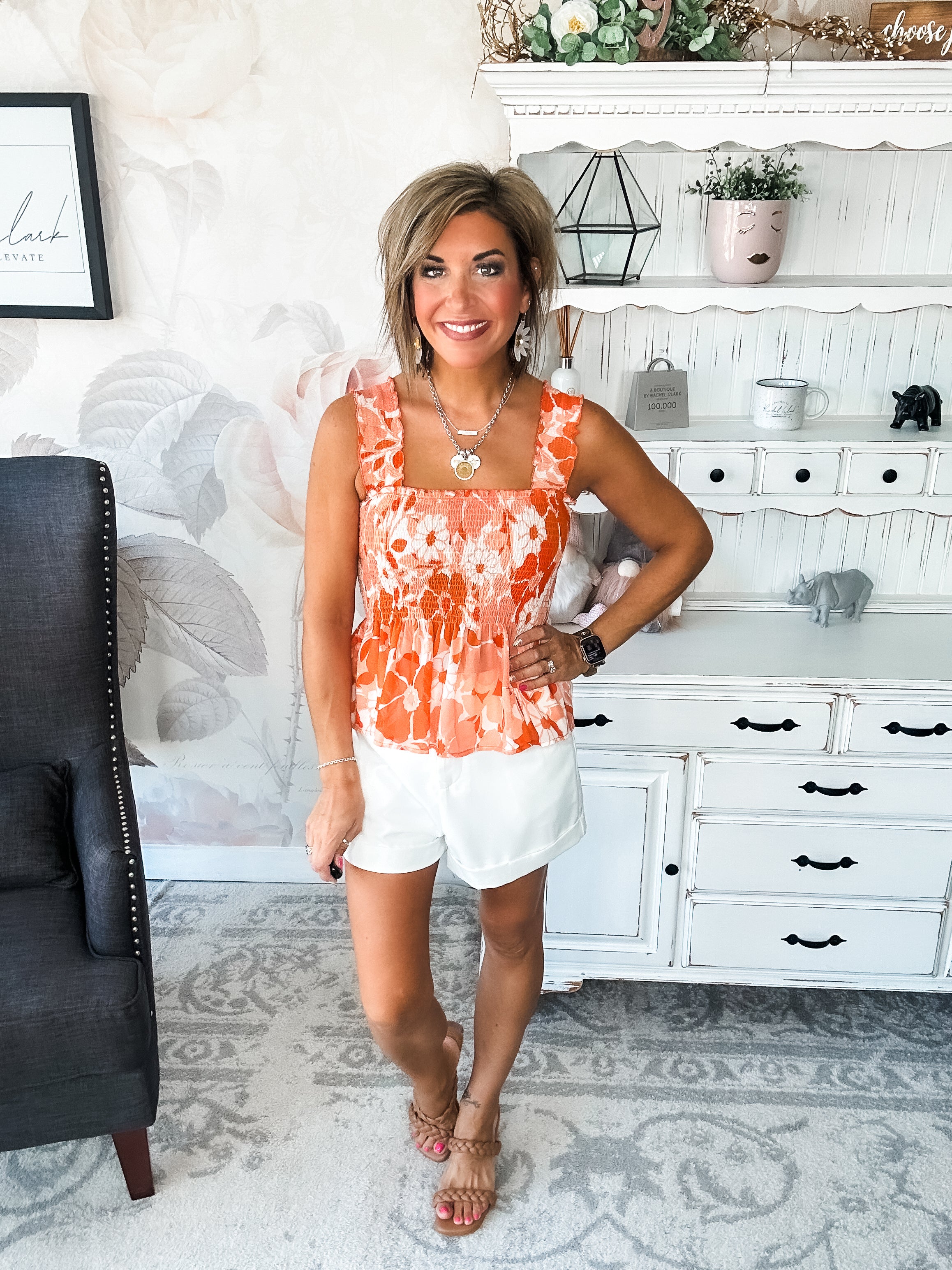 Walking On The Sun Peplum Top