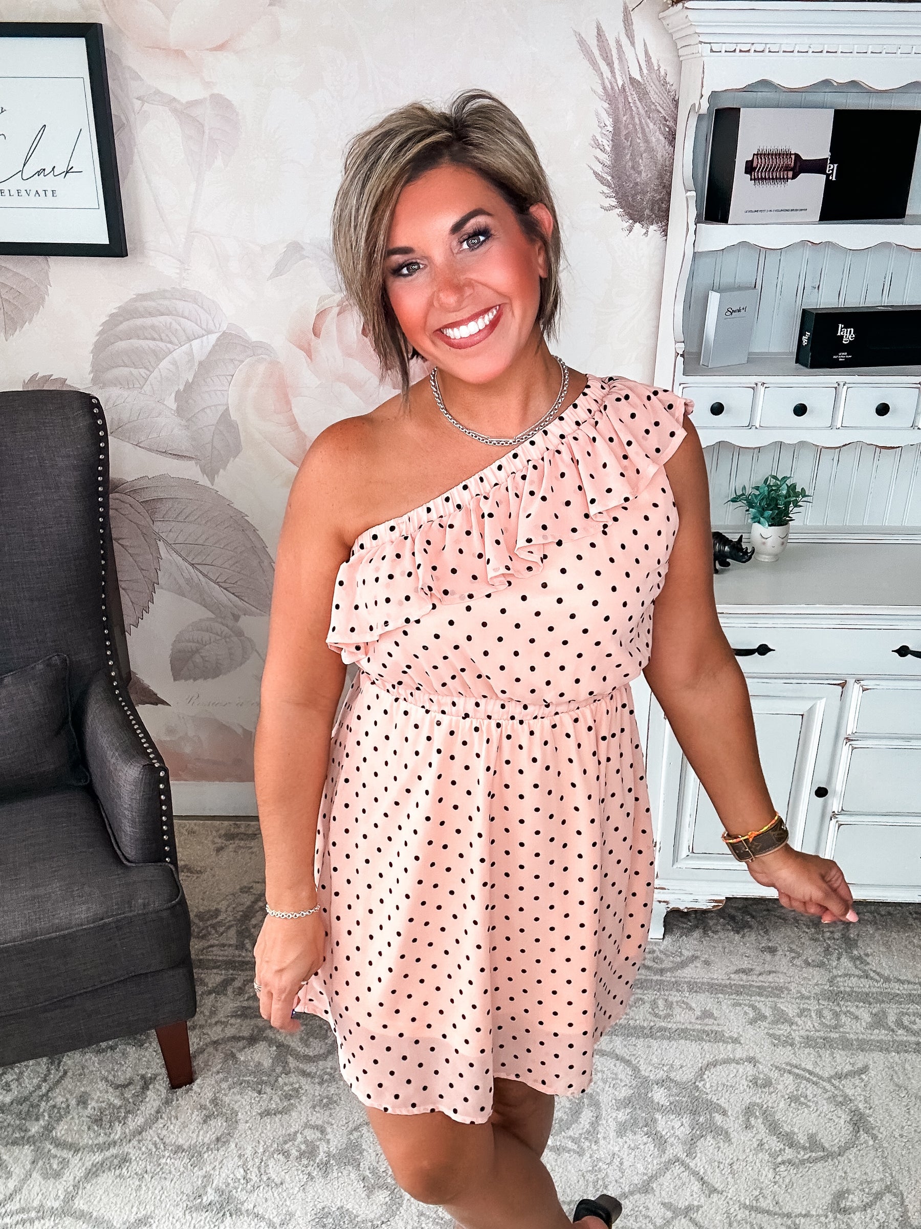 Perfectly Sunkissed Dress - Blush