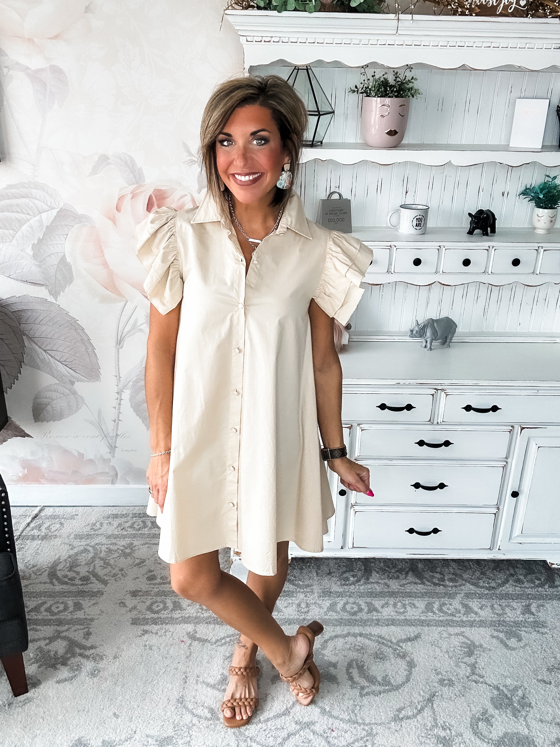 Our Next Adventure Button Down Dress
