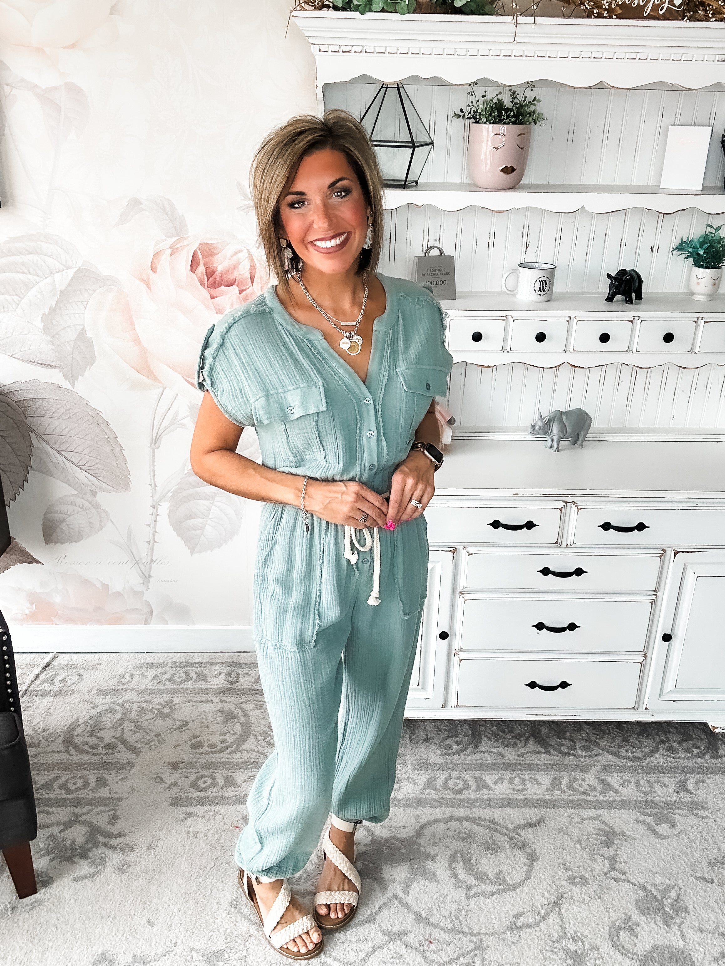 One More Time Utility Jumpsuit