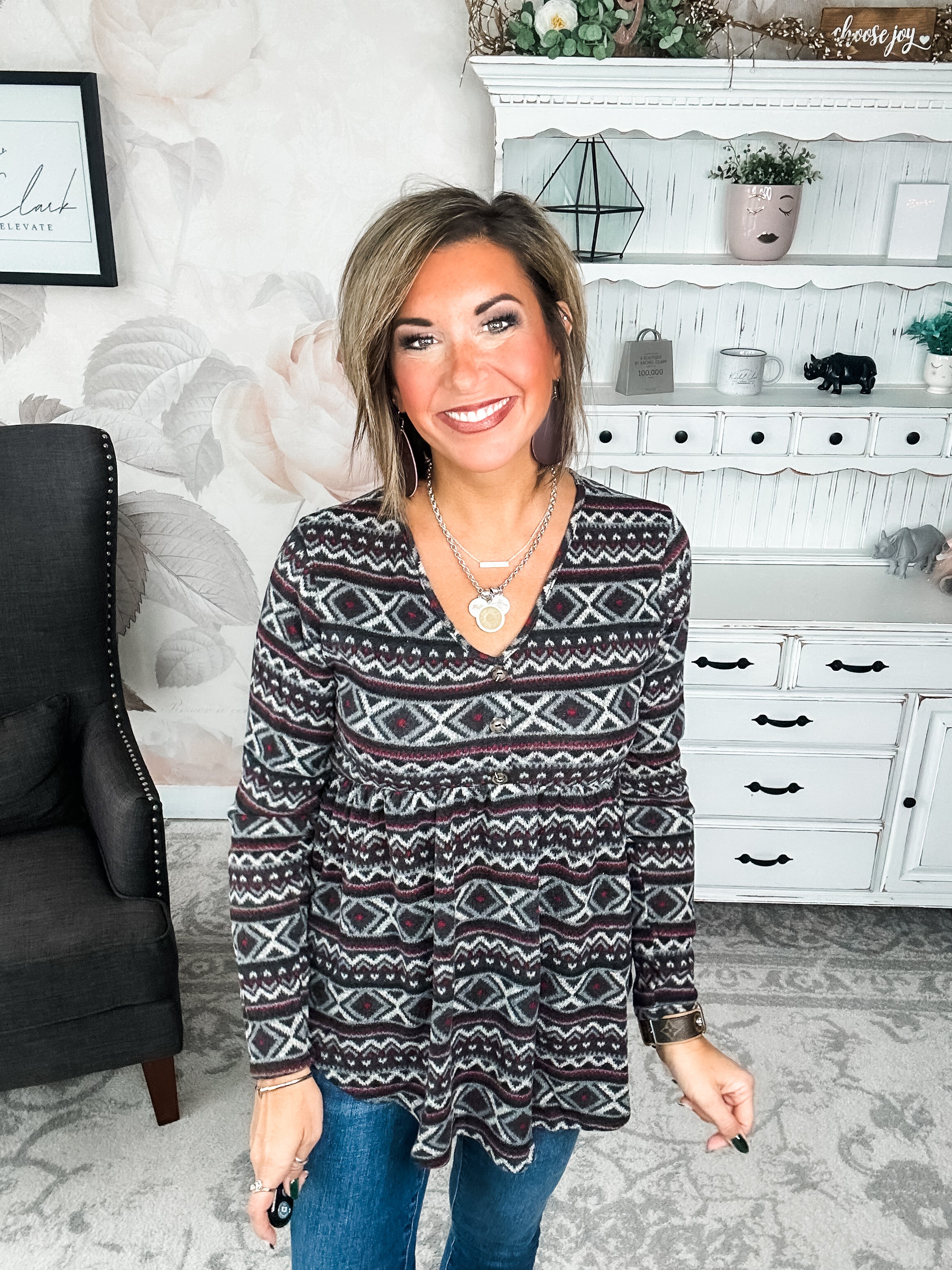 What We're Waiting For Babydoll Top