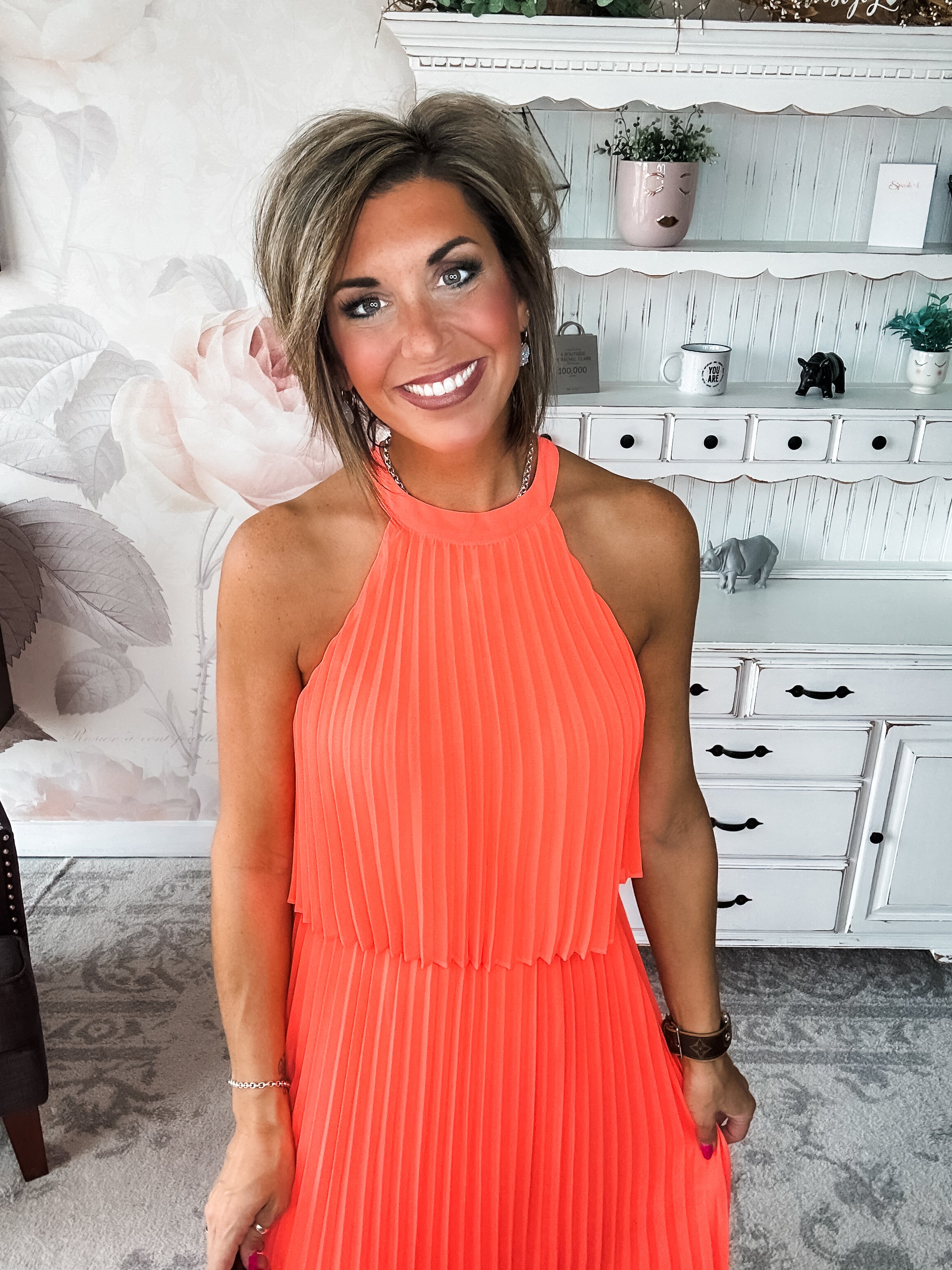 Not Without You Dress - Neon Orange