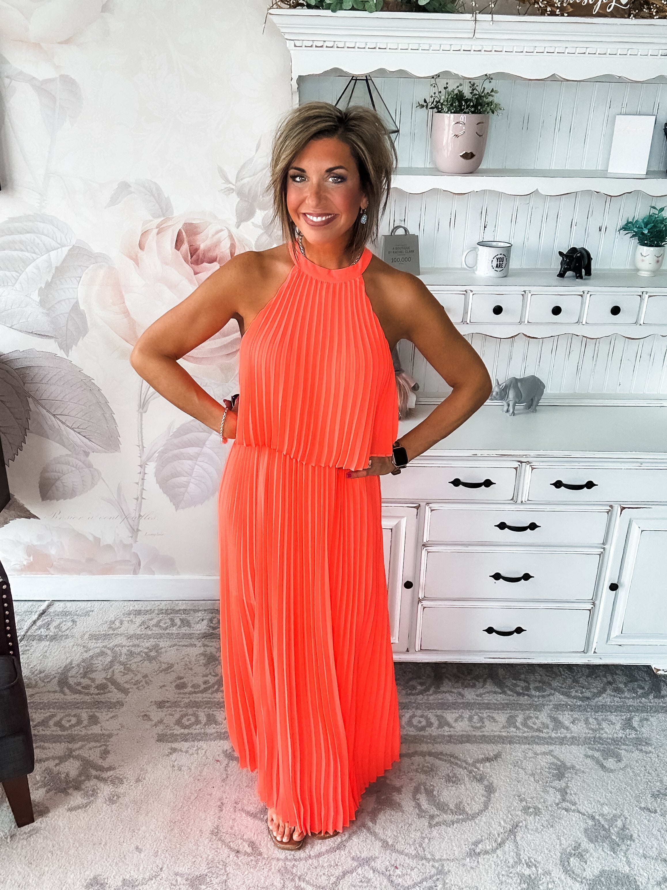 Not Without You Dress - Neon Orange