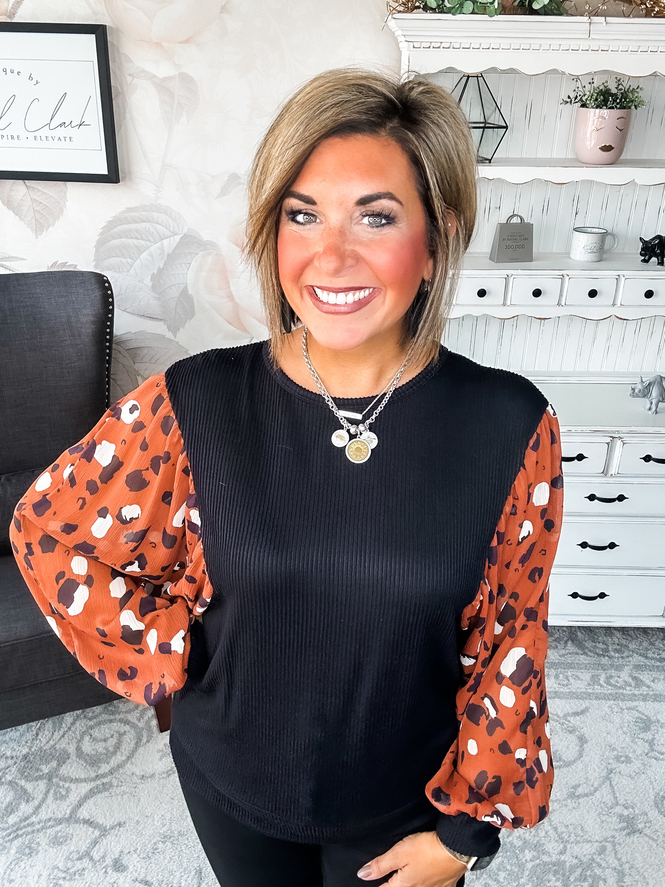 Tell Me You Love Me Blouse - Black