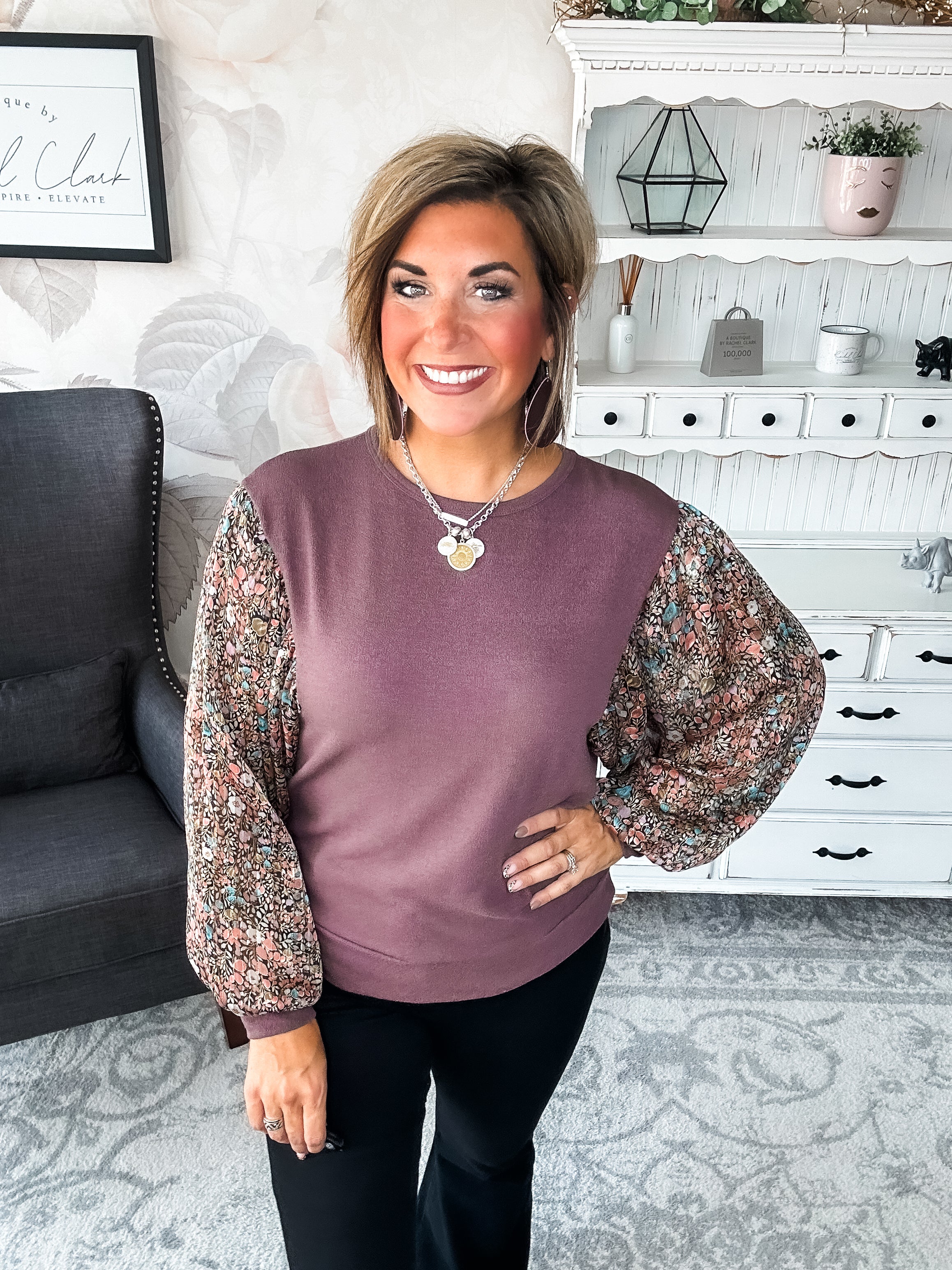 Tell Me You Love Me Blouse - Mocha