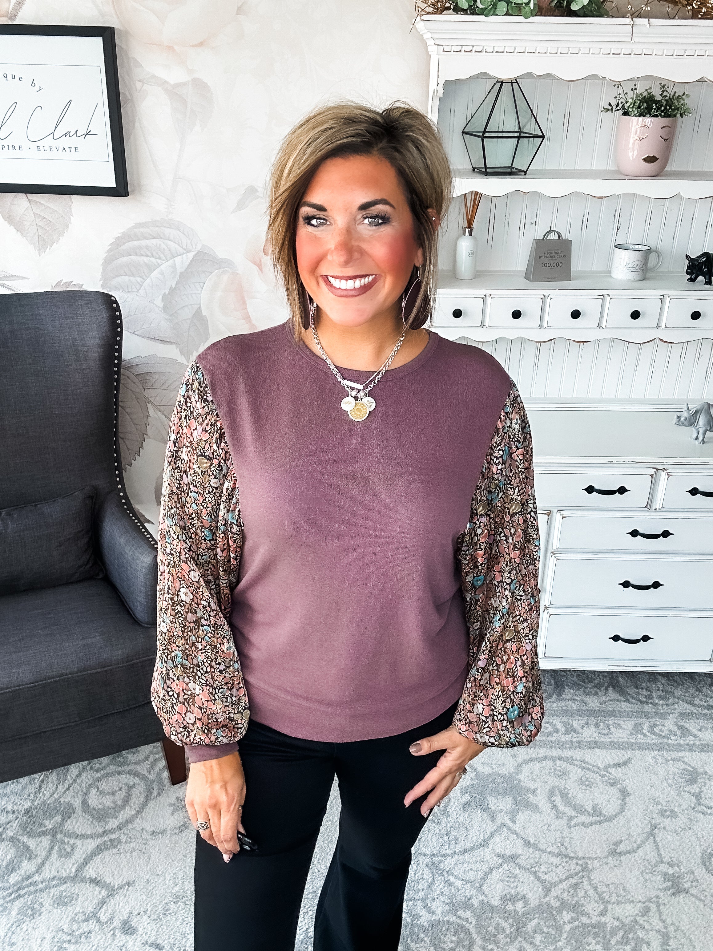 Tell Me You Love Me Blouse - Mocha