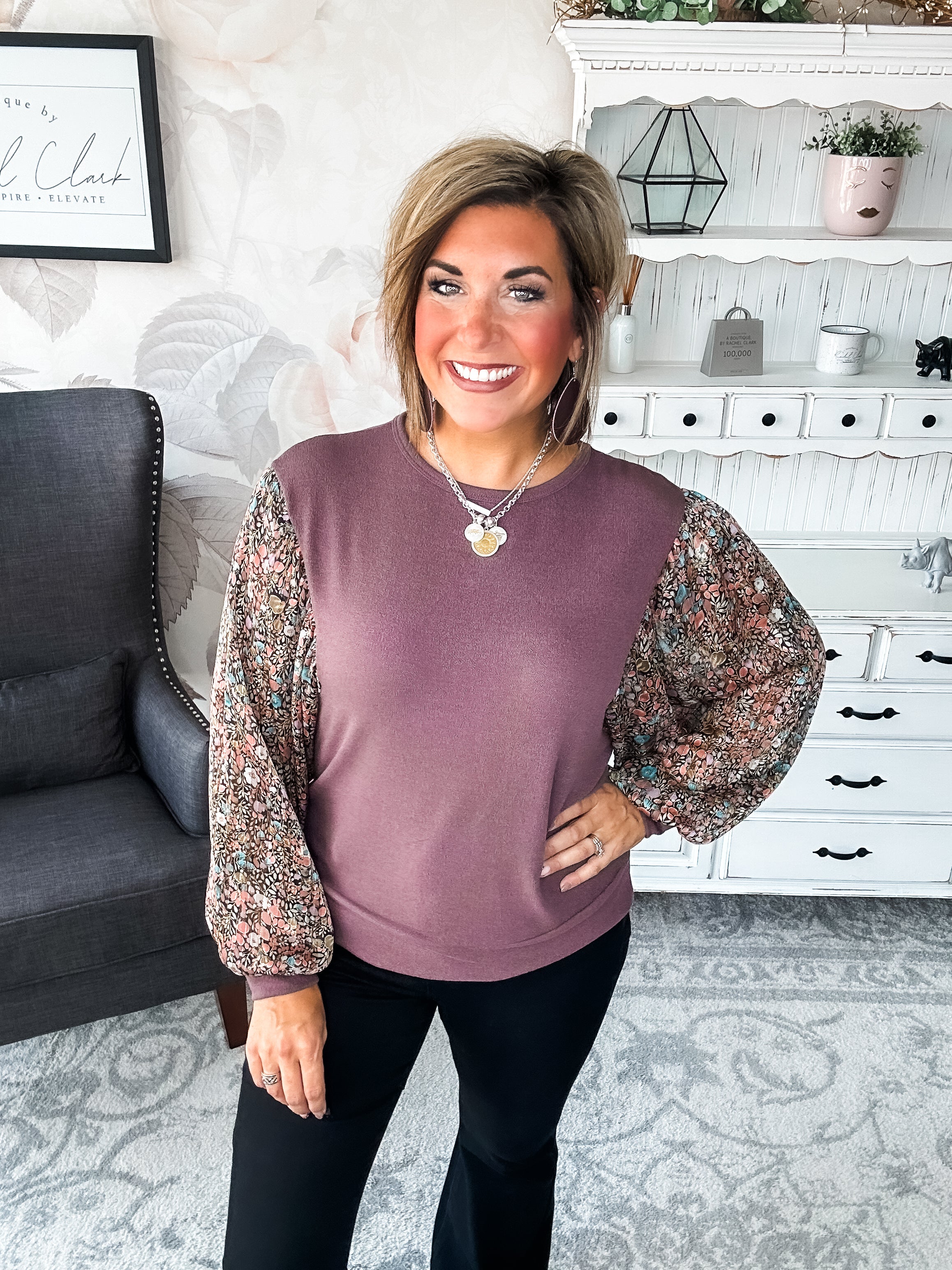 Tell Me You Love Me Blouse - Mocha
