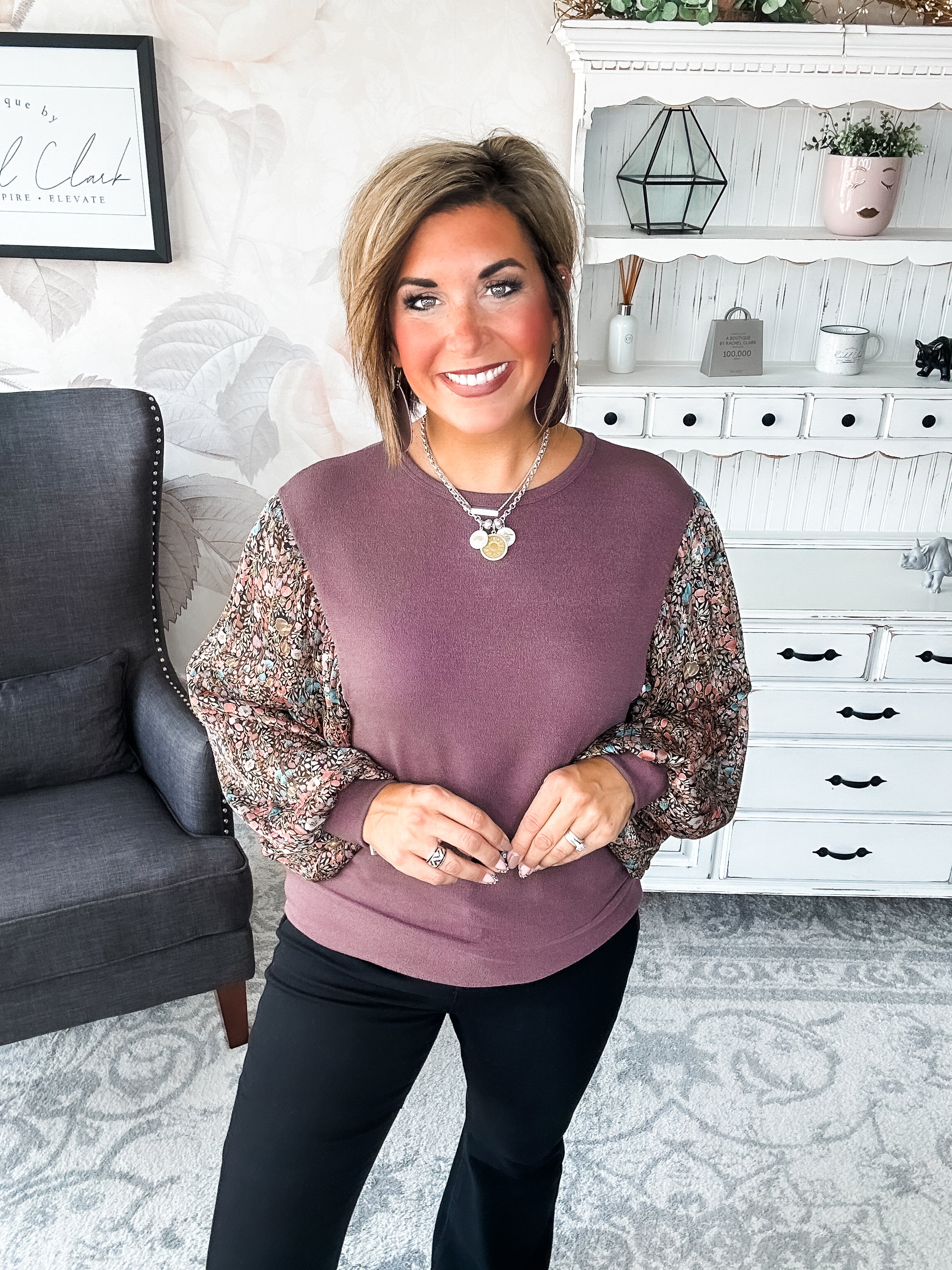 Tell Me You Love Me Blouse - Mocha