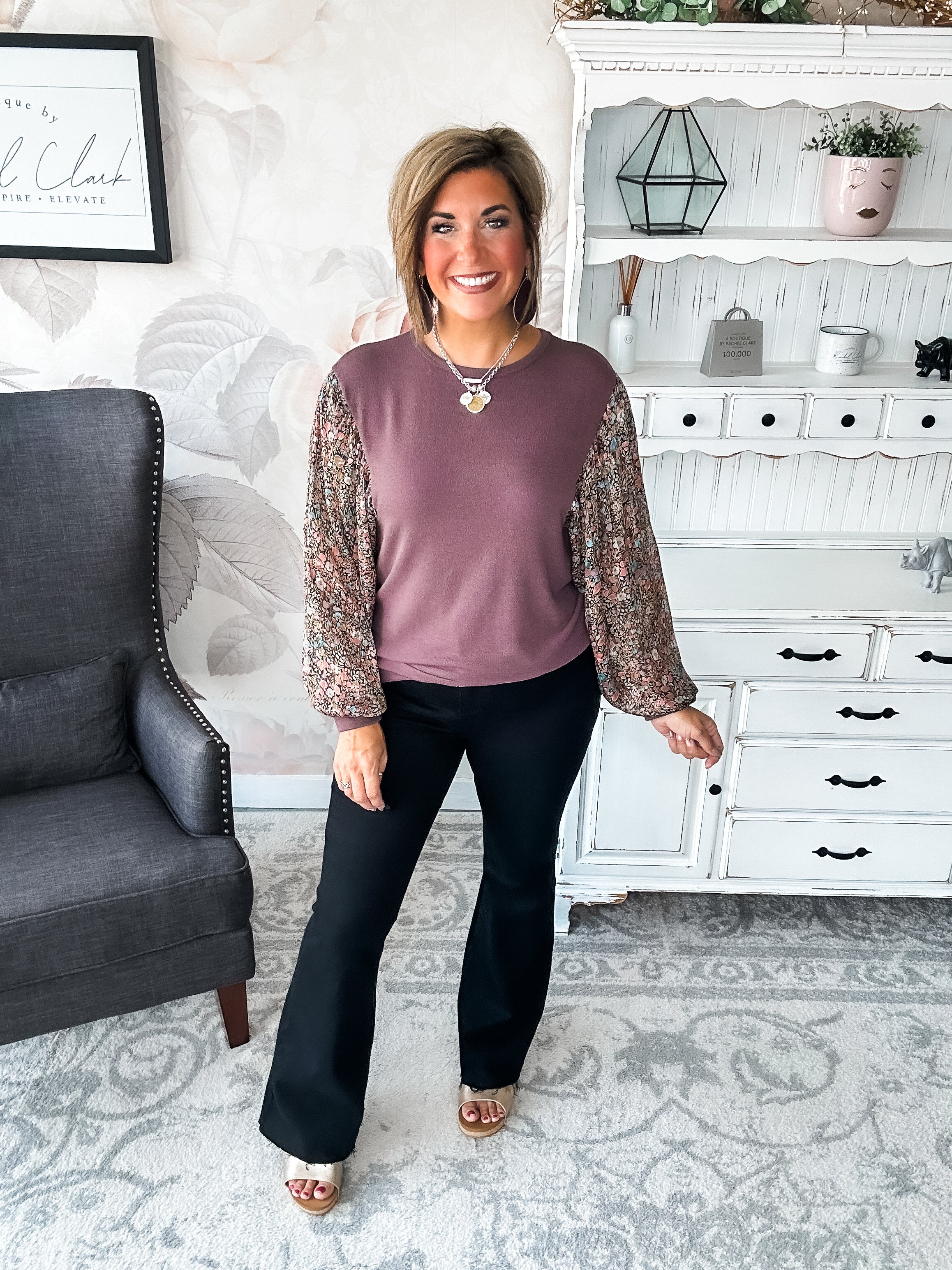 Tell Me You Love Me Blouse - Mocha